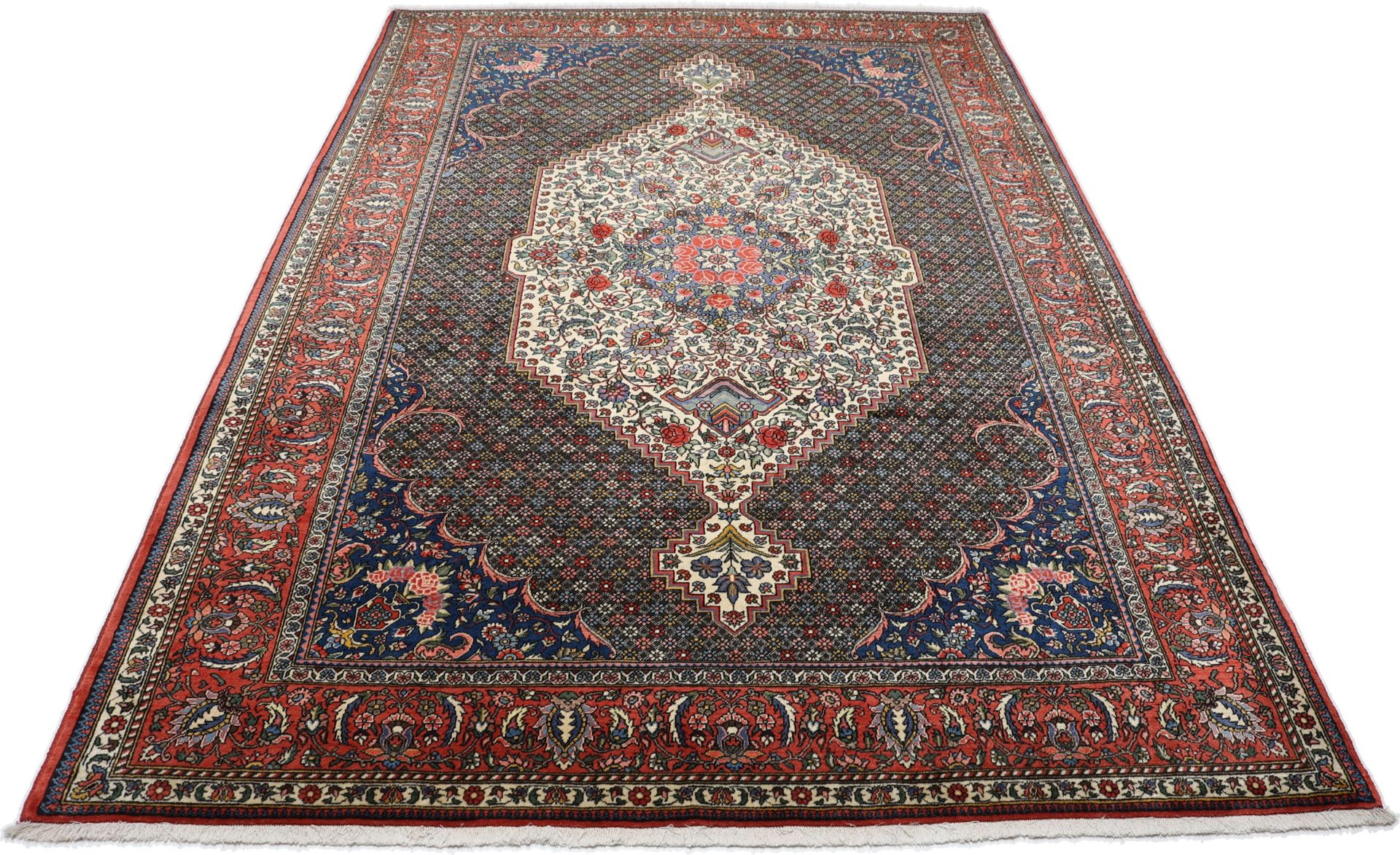 Hand-Knotted Wool Bakhtiari Persian Rug, 208 × 300 cm