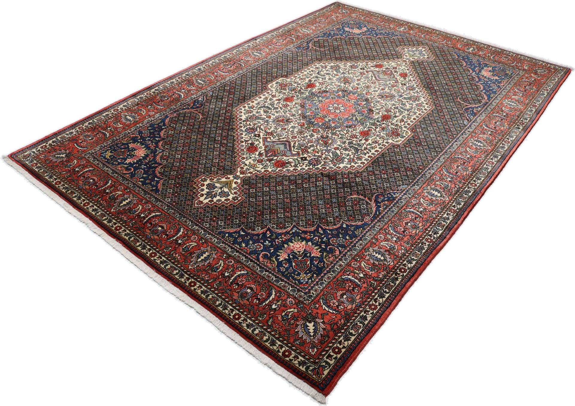 Hand-Knotted Wool Bakhtiari Persian Rug, 208 × 300 cm