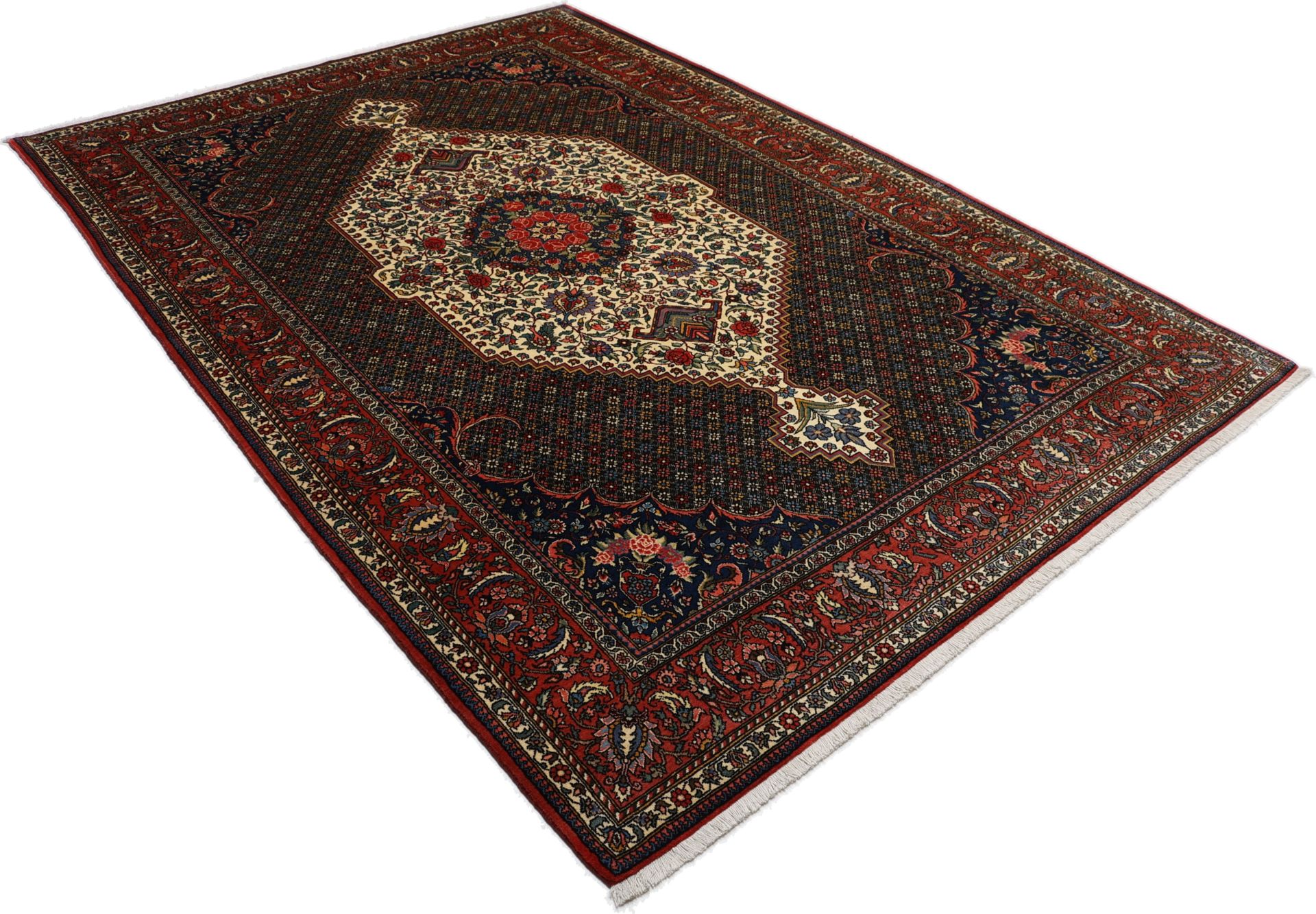 Hand-Knotted Wool Bakhtiari Persian Rug, 208 × 300 cm