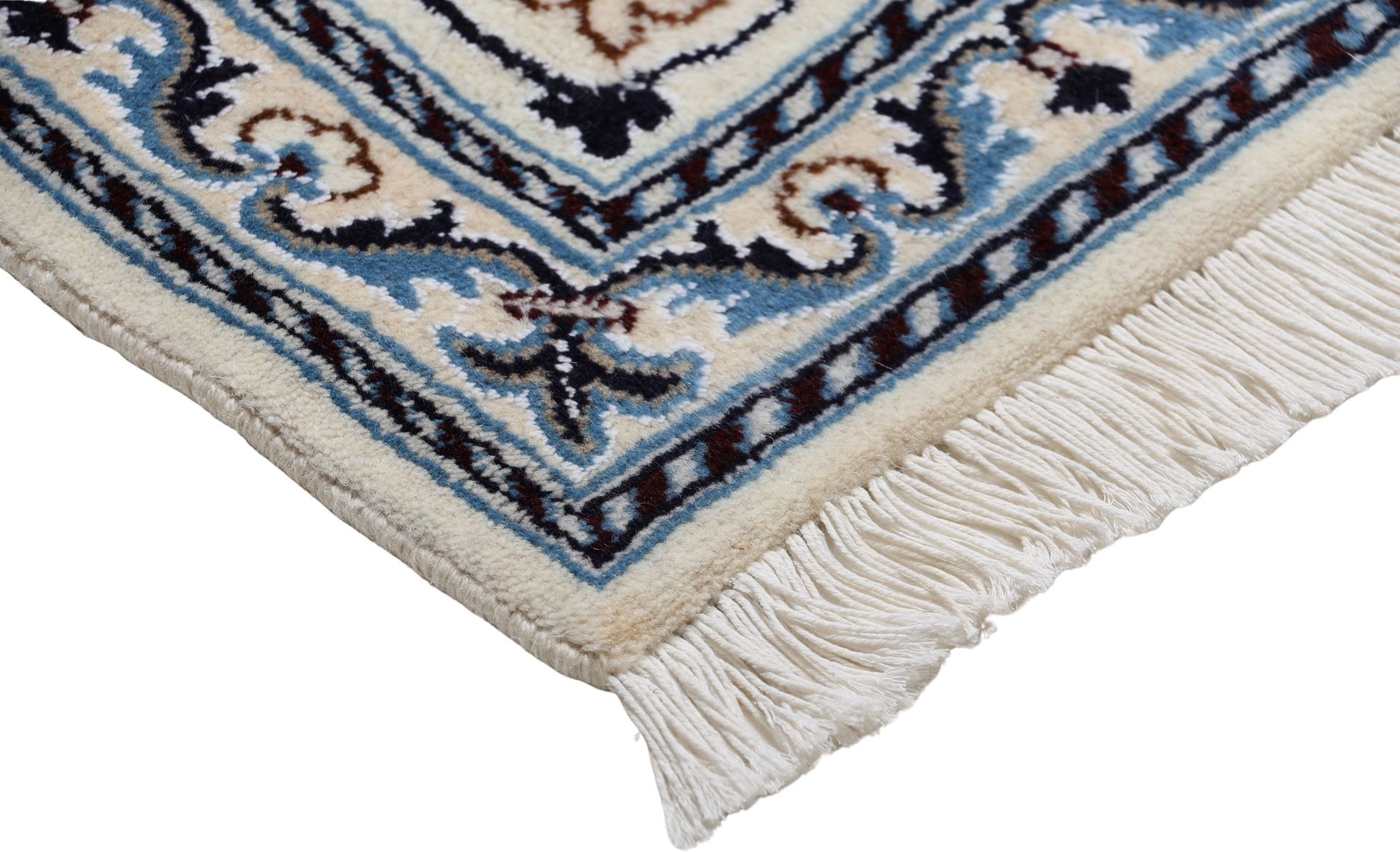 Hand-Knotted Wool Nain Persian Rug, 198 × 300 cm