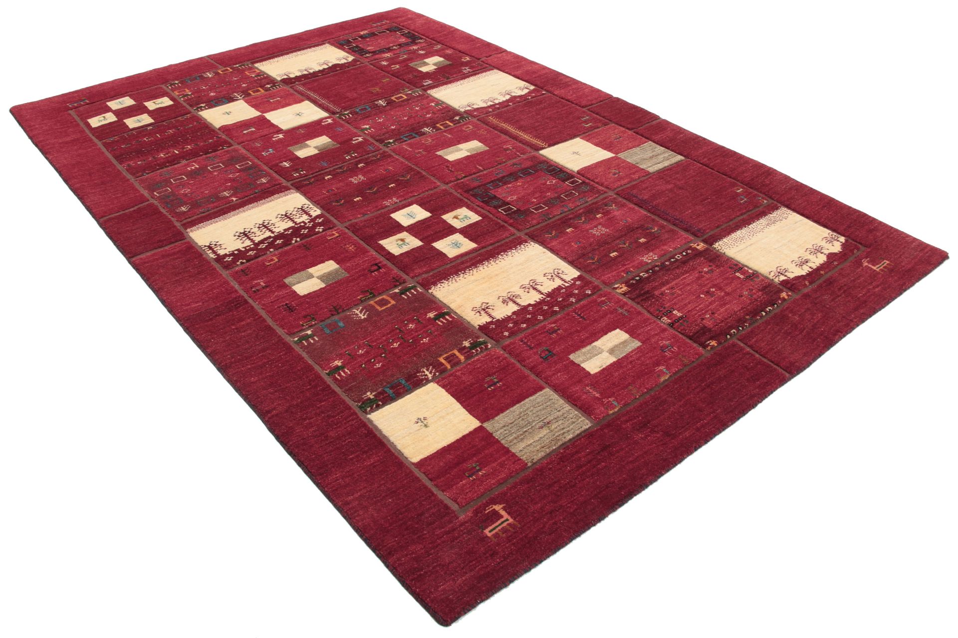 Gabbeh Persian Rug — hand-knotted, 205 × 300 cm, Wool