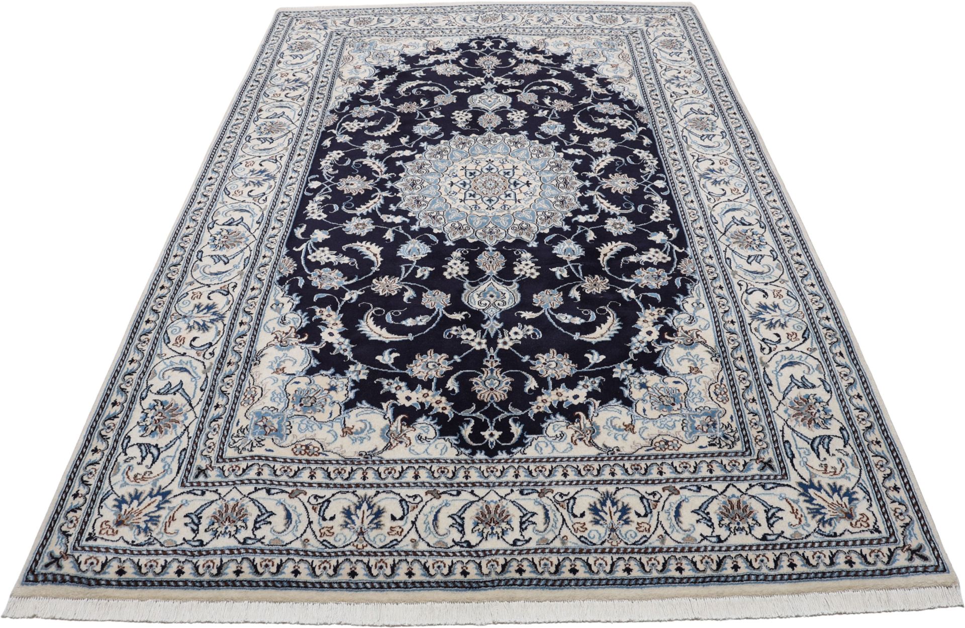 perserteppich-nain-193-x-294-cm-schurwolle-handgeknupft-exklusiv-1 Nain Persian Rug — hand-knotted, 193 × 294 cm, Wool