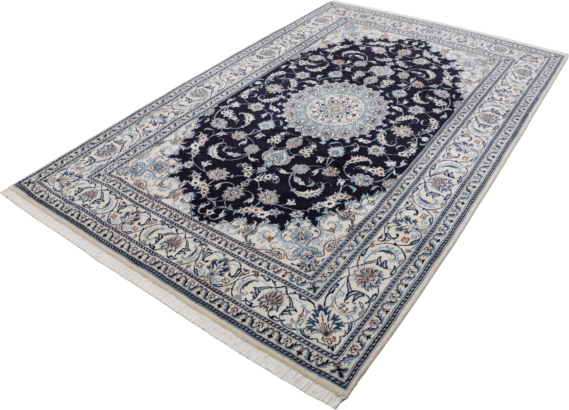 perserteppich-nain-193-x-294-cm-schurwolle-handgeknupft-exklusiv-2 Nain Persian Rug — hand-knotted, 193 × 294 cm, Wool