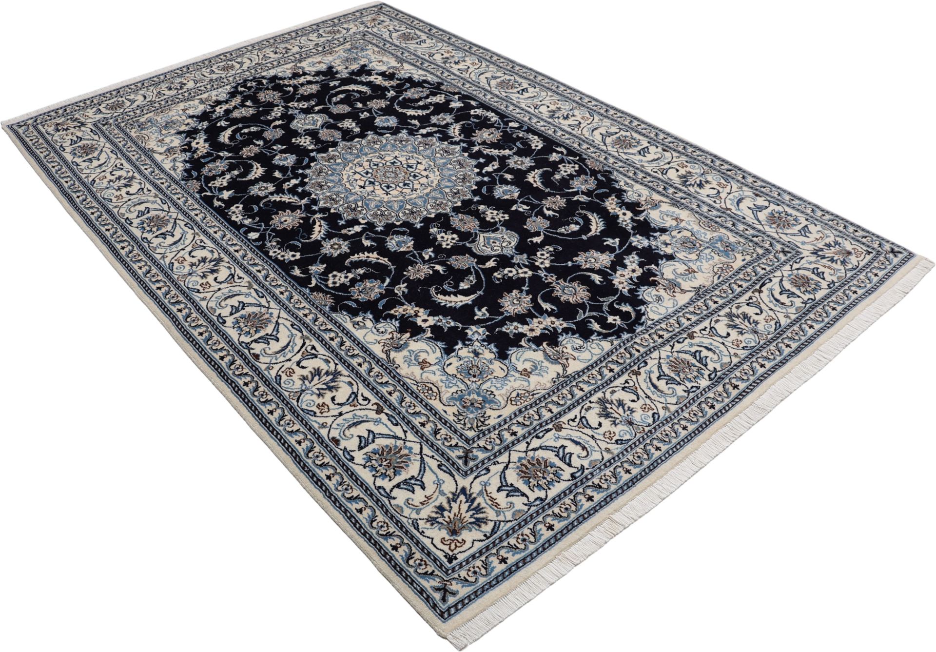 perserteppich-nain-193-x-294-cm-schurwolle-handgeknupft-exklusiv-3 Nain Persian Rug — hand-knotted, 193 × 294 cm, Wool