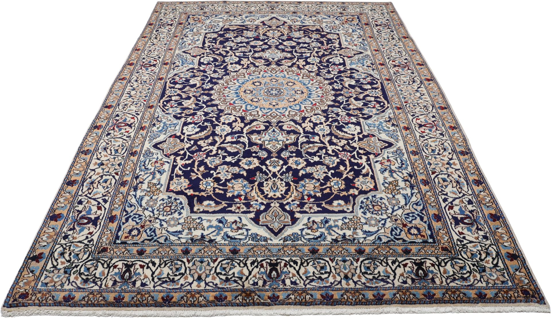 perserteppich-nain-195-x-285-cm-schurwolle-handgeknupft-exklusiv-1 Hand-Knotted Wool Nain Persian Rug, 195 × 285 cm