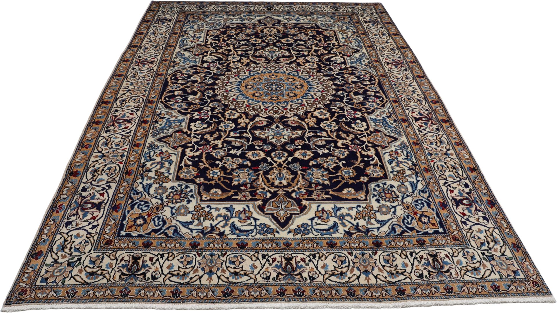 perserteppich-nain-195-x-285-cm-schurwolle-handgeknupft-exklusiv-7 Hand-Knotted Wool Nain Persian Rug, 195 × 285 cm