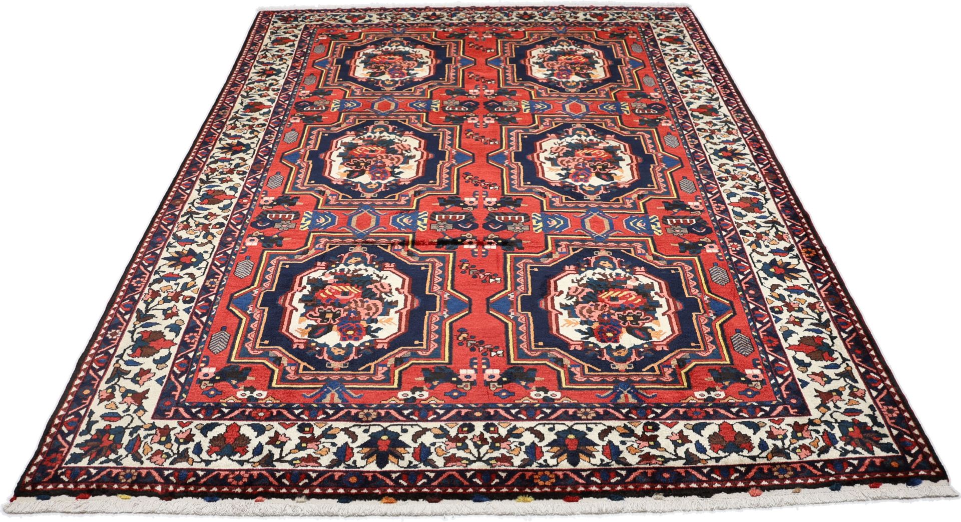 Hand-Knotted Wool Bakhtiari Persian Rug, 220 × 300 cm