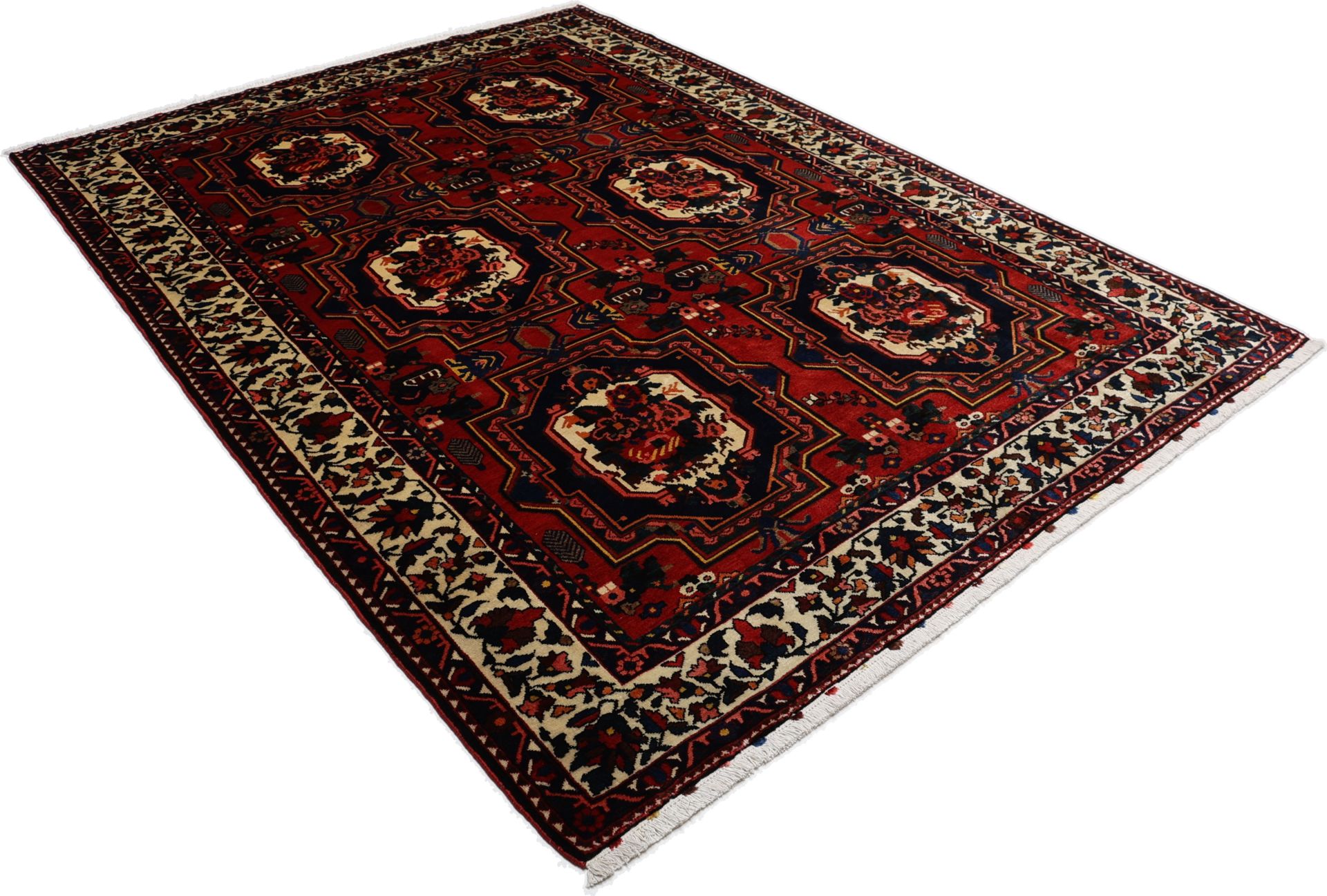 Hand-Knotted Wool Bakhtiari Persian Rug, 220 × 300 cm