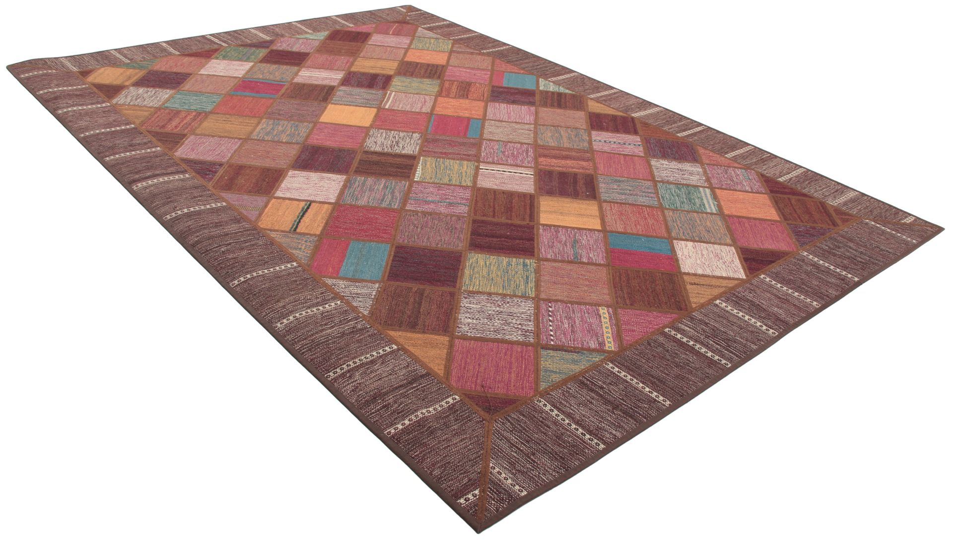 Kilim Persian Rug — hand-woven, 210 × 295 cm, Wool