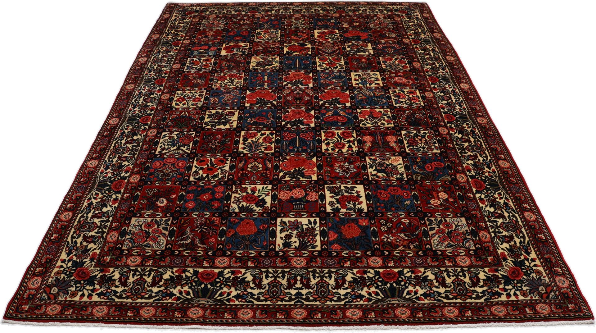 persischer-bachtiar-teppich-210-x-295-cm-schurwolle-handgeknupft-9 Bakhtiari Persian Rug — hand-knotted, 210 × 295 cm, Wool