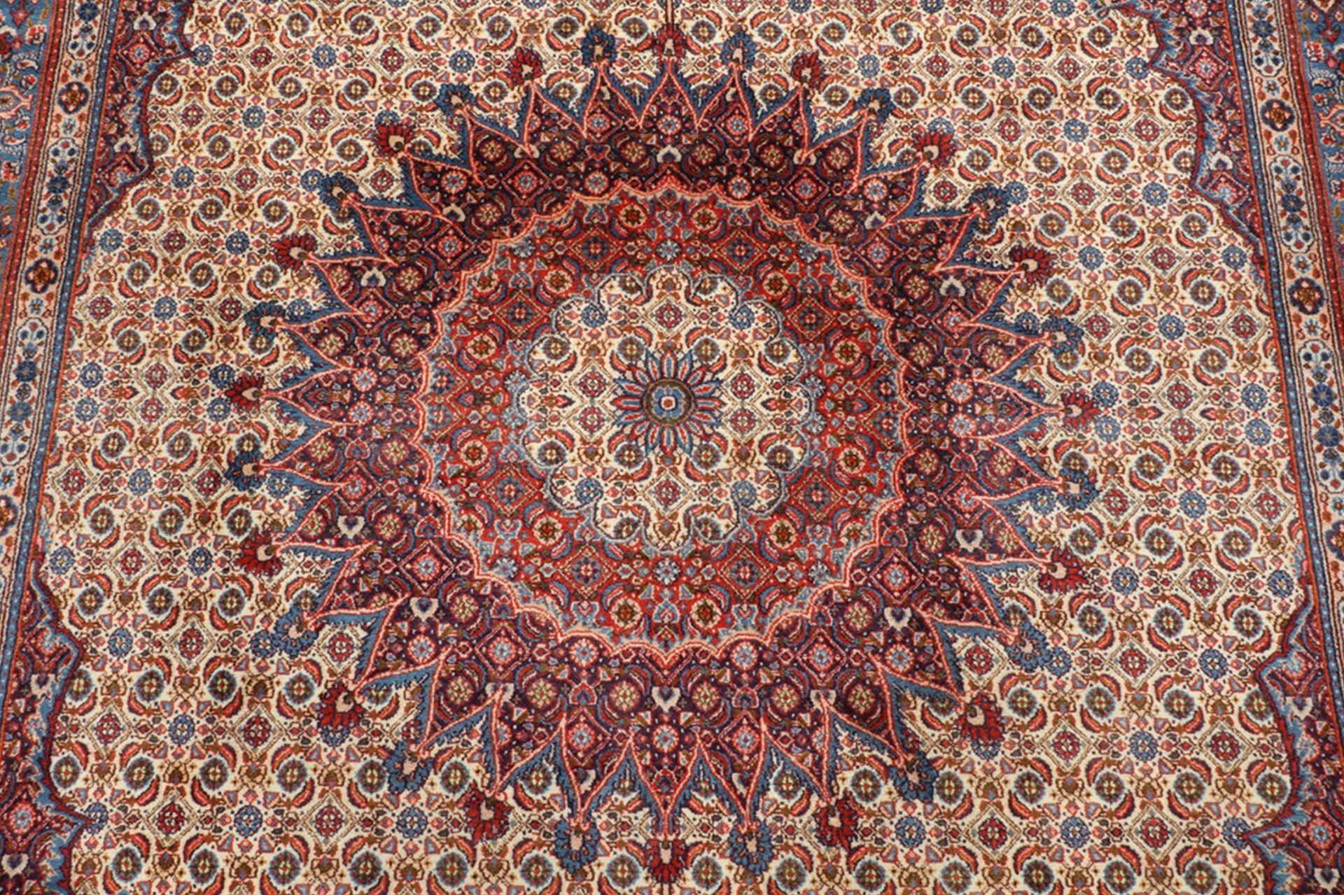 Moud Persian Rug — hand-knotted, 205 × 297 cm, Wool