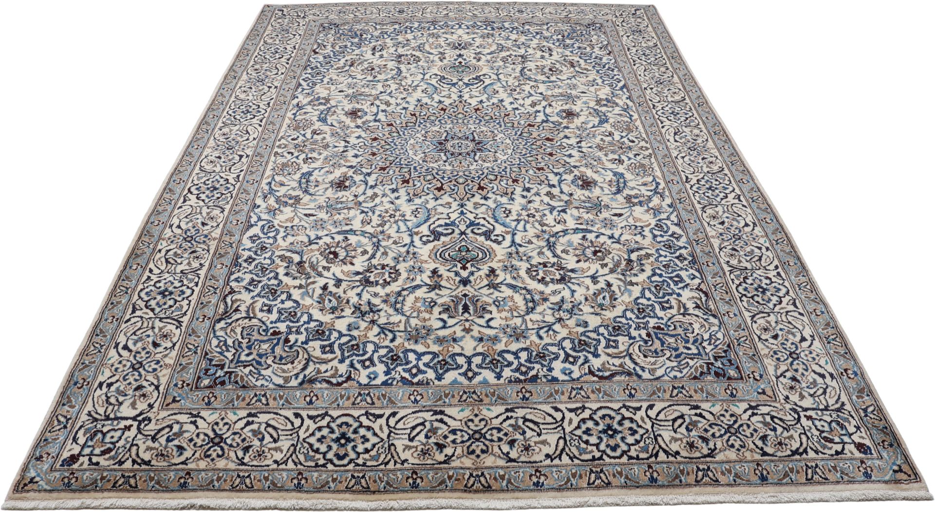 perserteppich-nain-198-x-298-cm-schurwolle-handgeknupft-exklusiv-1 Nain Persian Rug — hand-knotted, 198 × 298 cm, Wool