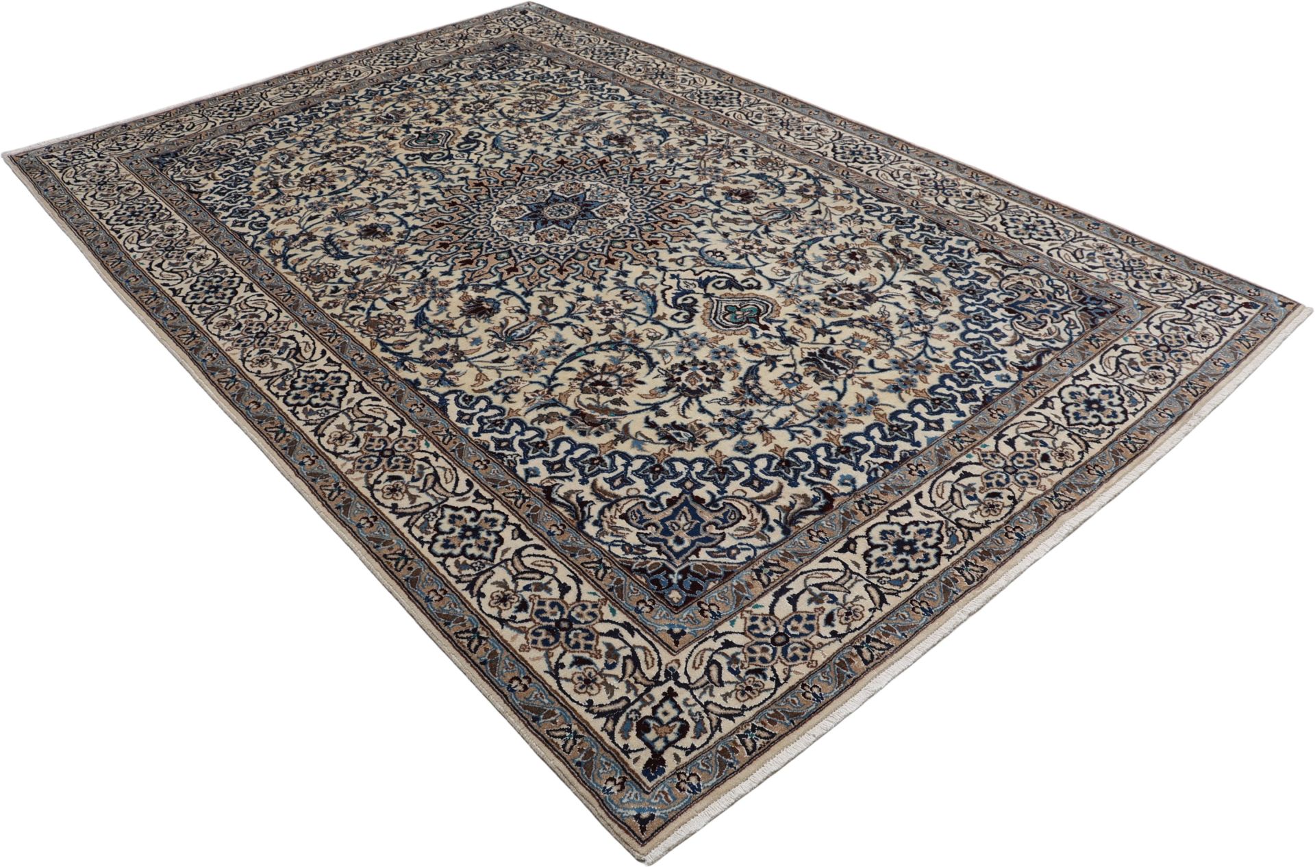 perserteppich-nain-198-x-298-cm-schurwolle-handgeknupft-exklusiv-3 Nain Persian Rug — hand-knotted, 198 × 298 cm, Wool
