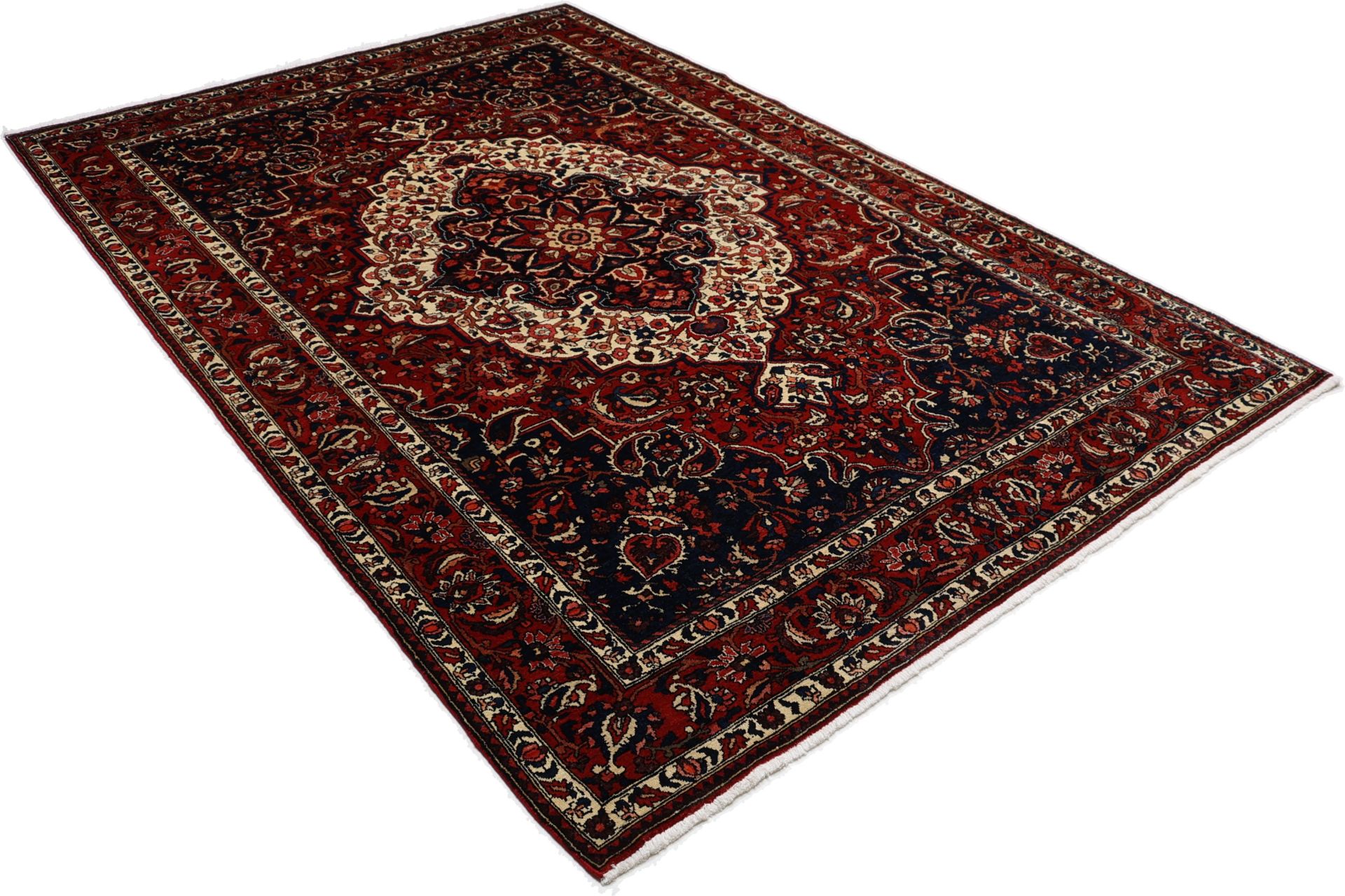 Bakhtiari Persian Rug — hand-knotted, 212 × 318 cm, Wool