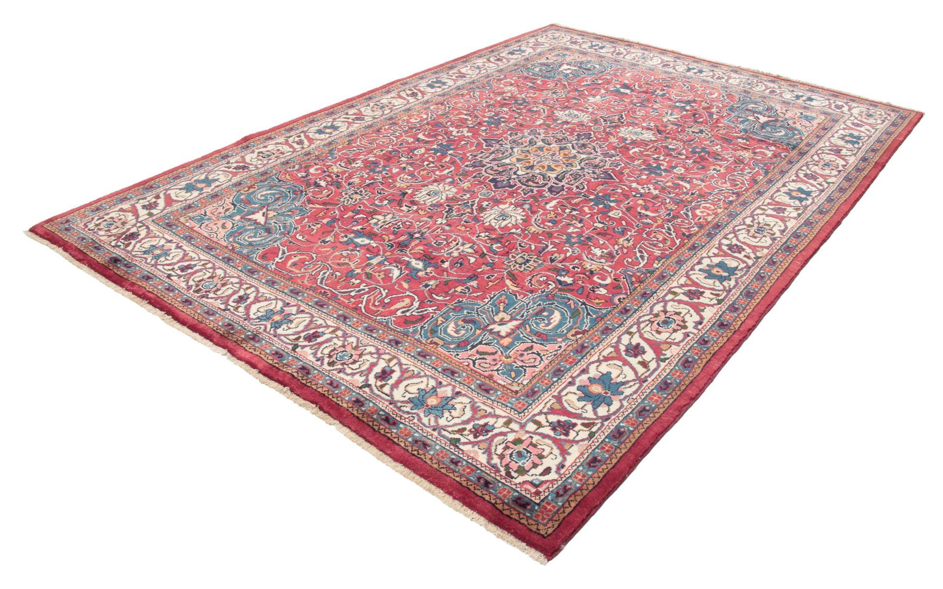 Hamadan Persian Rug — hand-knotted, 213 × 313 cm
