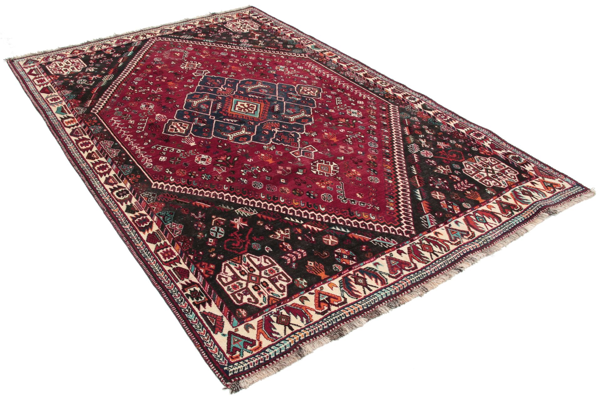 Qashqai Persian Rug — hand-knotted, 177 × 275 cm, Wool
