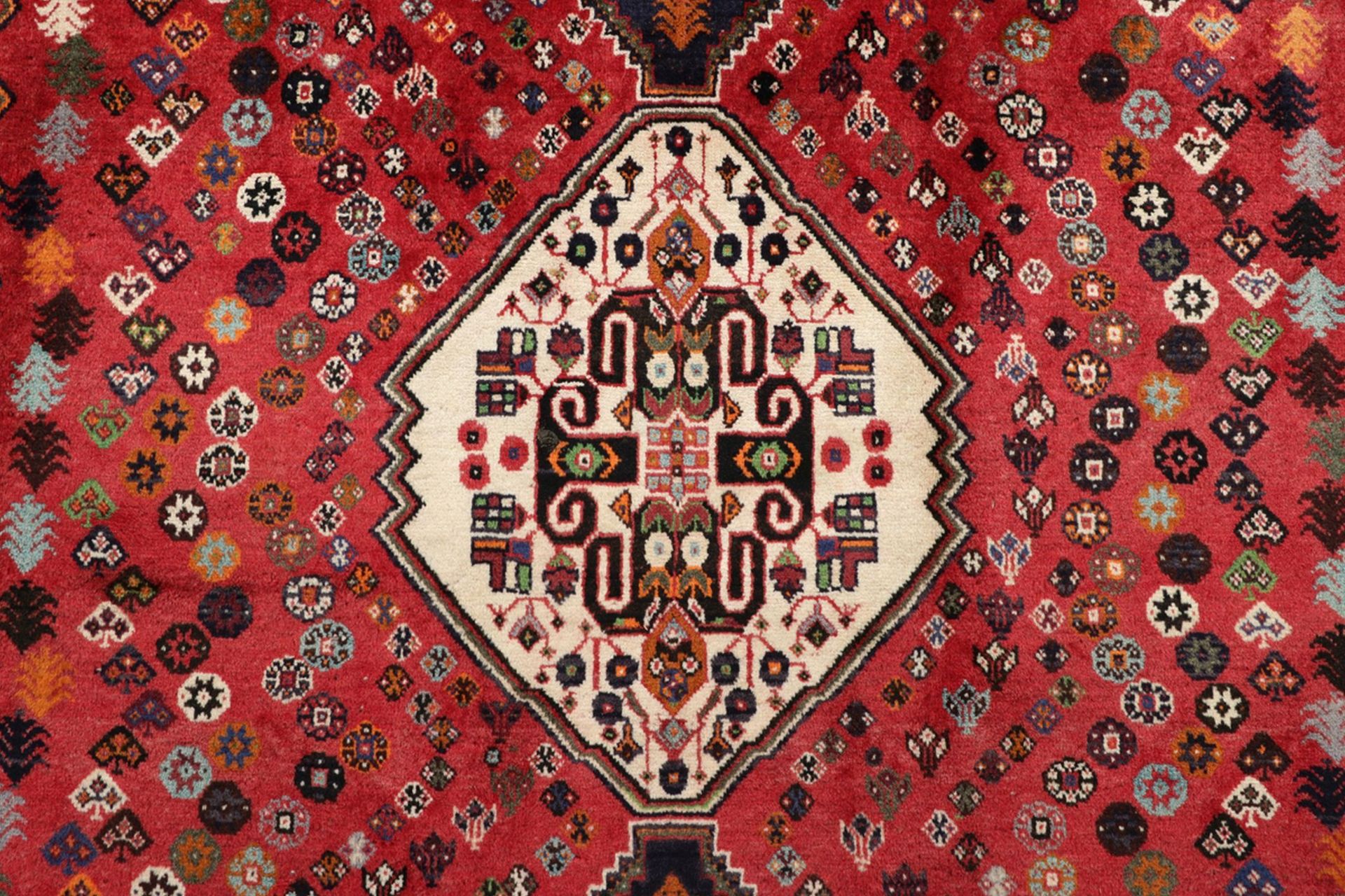 Hand-Knotted Wool Qashqai Persian Rug, 185 × 280 cm