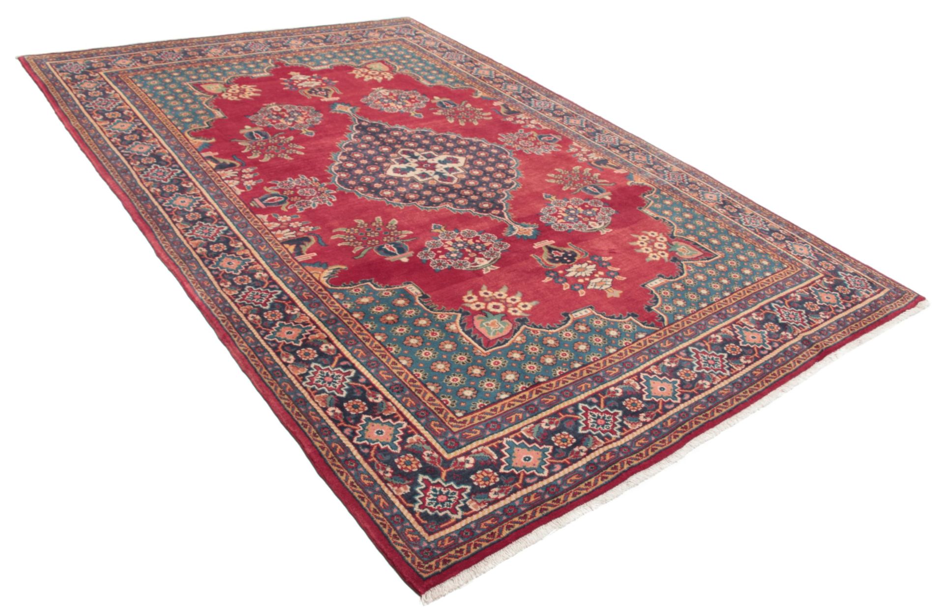Persian Rug — hand-knotted, 208 × 307 cm