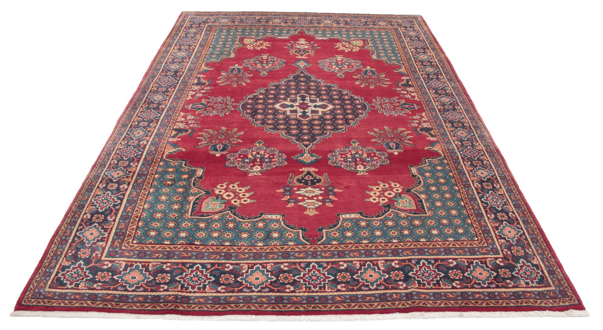 Persian Rug — hand-knotted, 208 × 307 cm