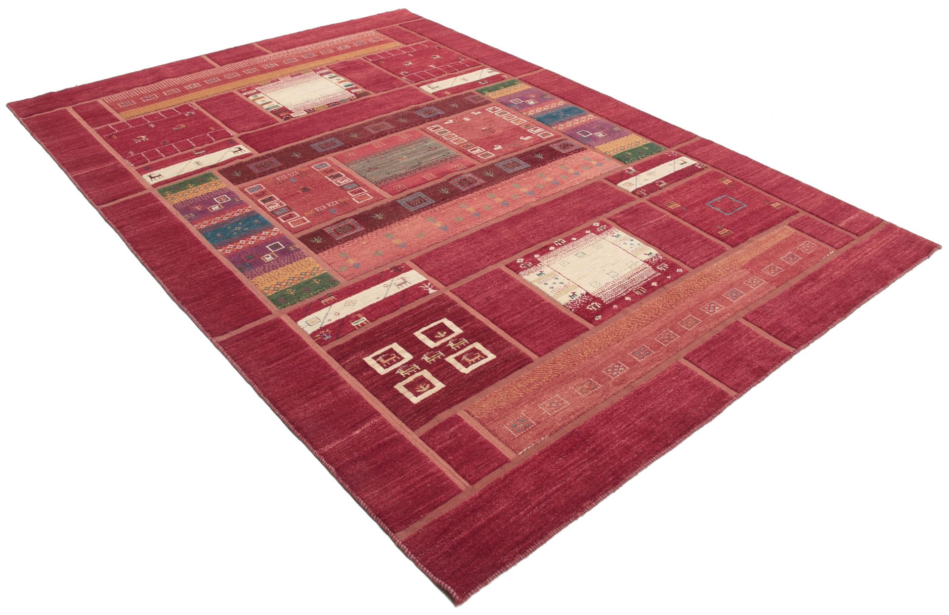 Hand-Knotted Wool Persian Rug, 214 × 306 cm