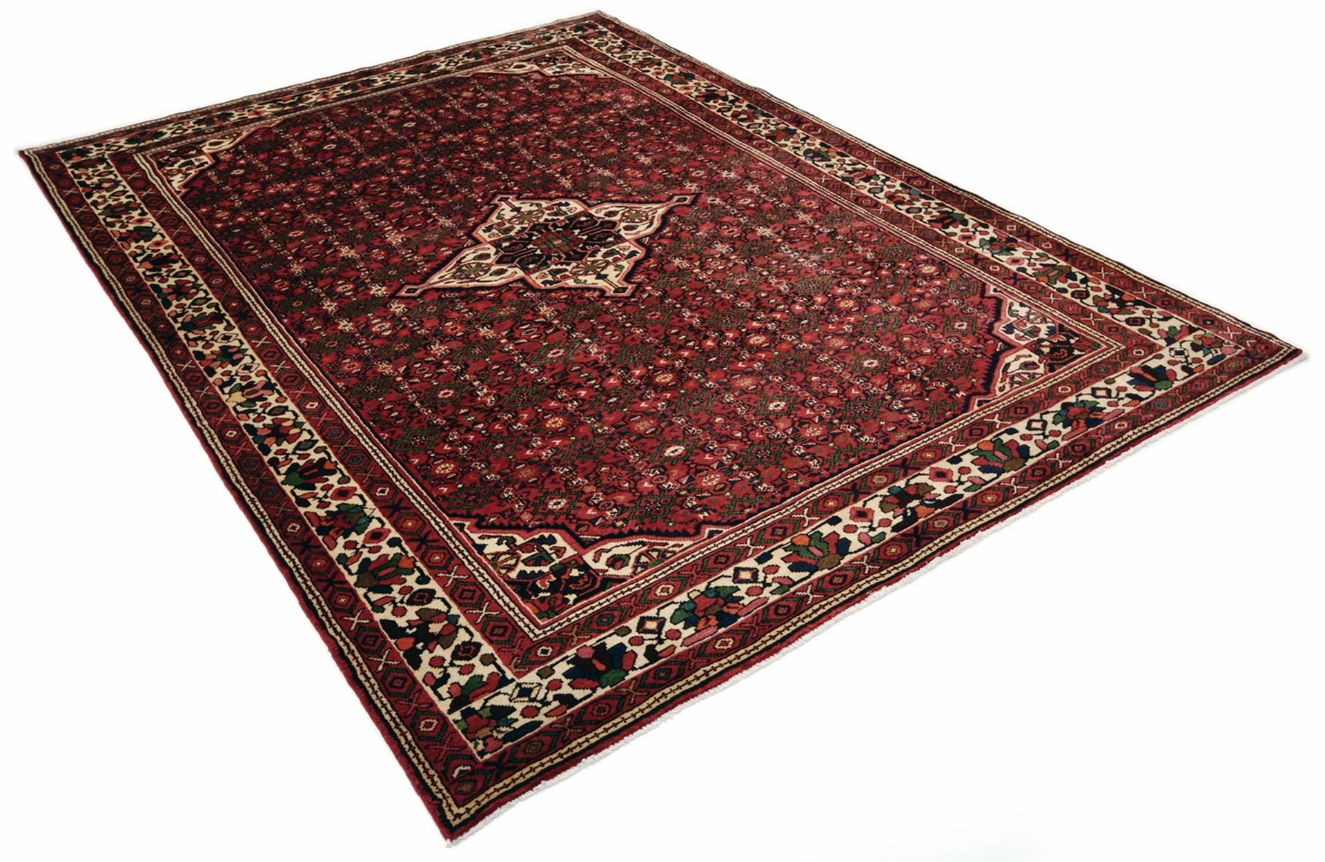 Hamadan Persian Rug 210 × 302 cm, Wool, hand-knotted