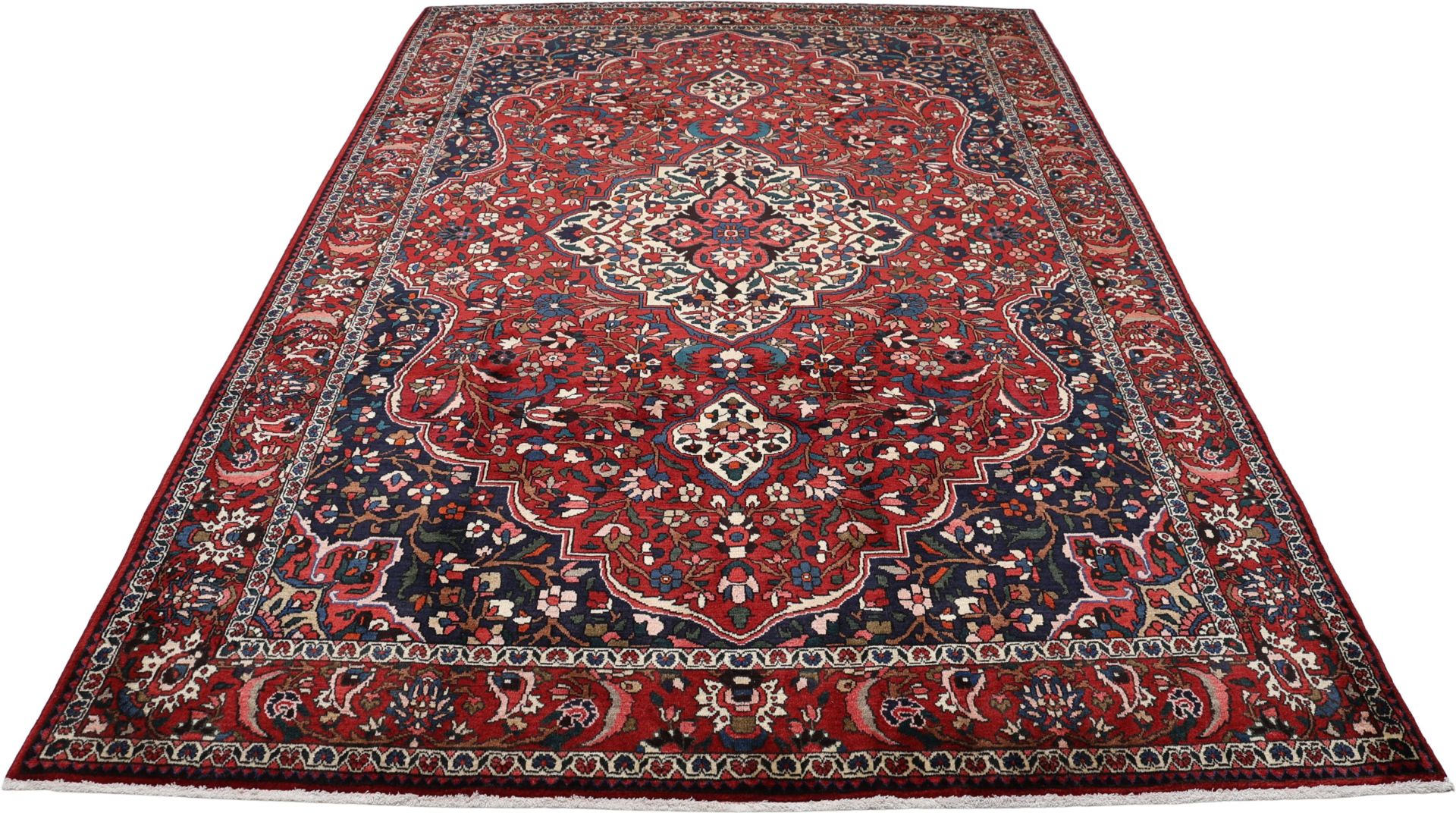 Bakhtiari Persian Rug — hand-knotted, 210 × 315 cm, Wool