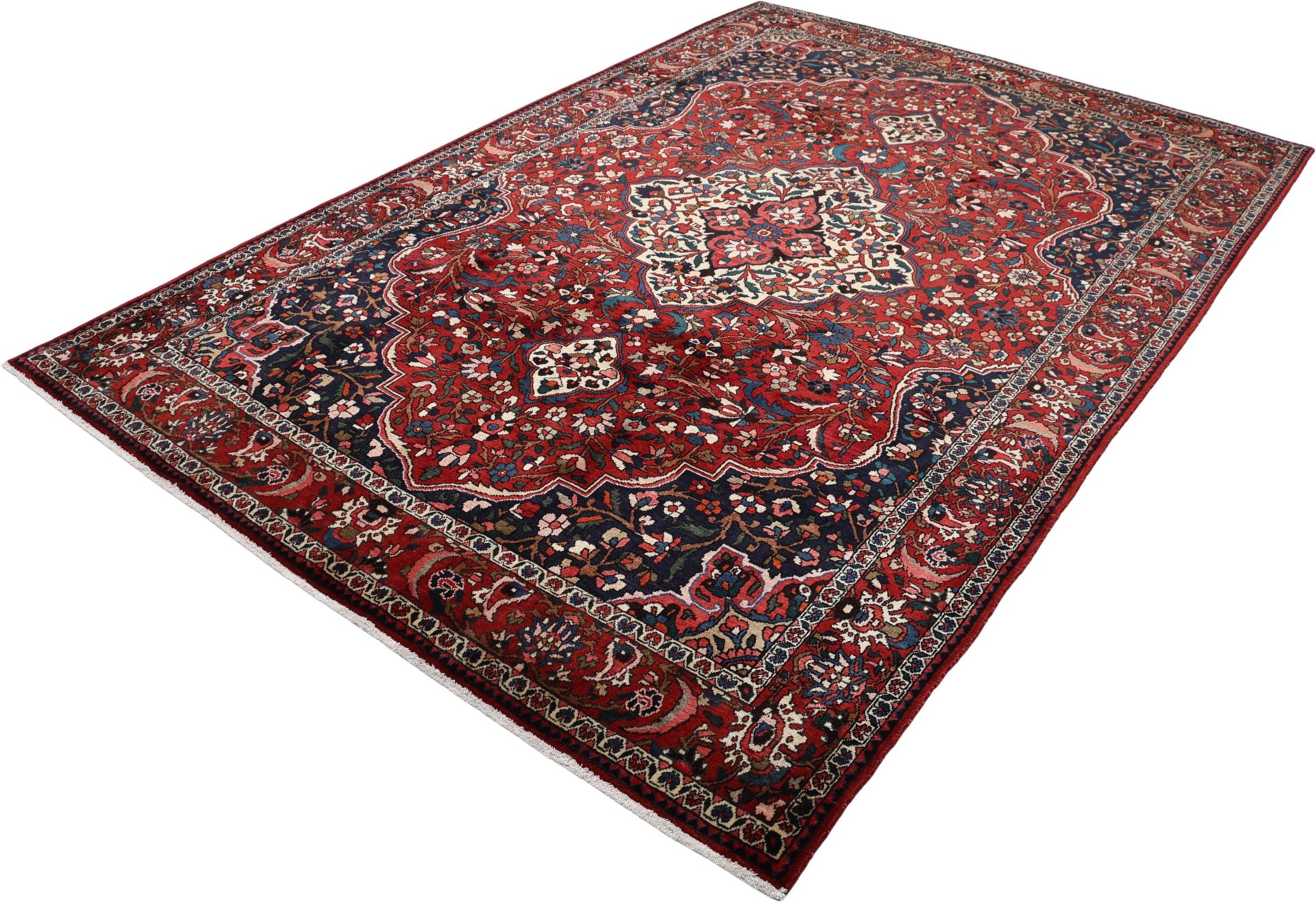 Bakhtiari Persian Rug — hand-knotted, 210 × 315 cm, Wool