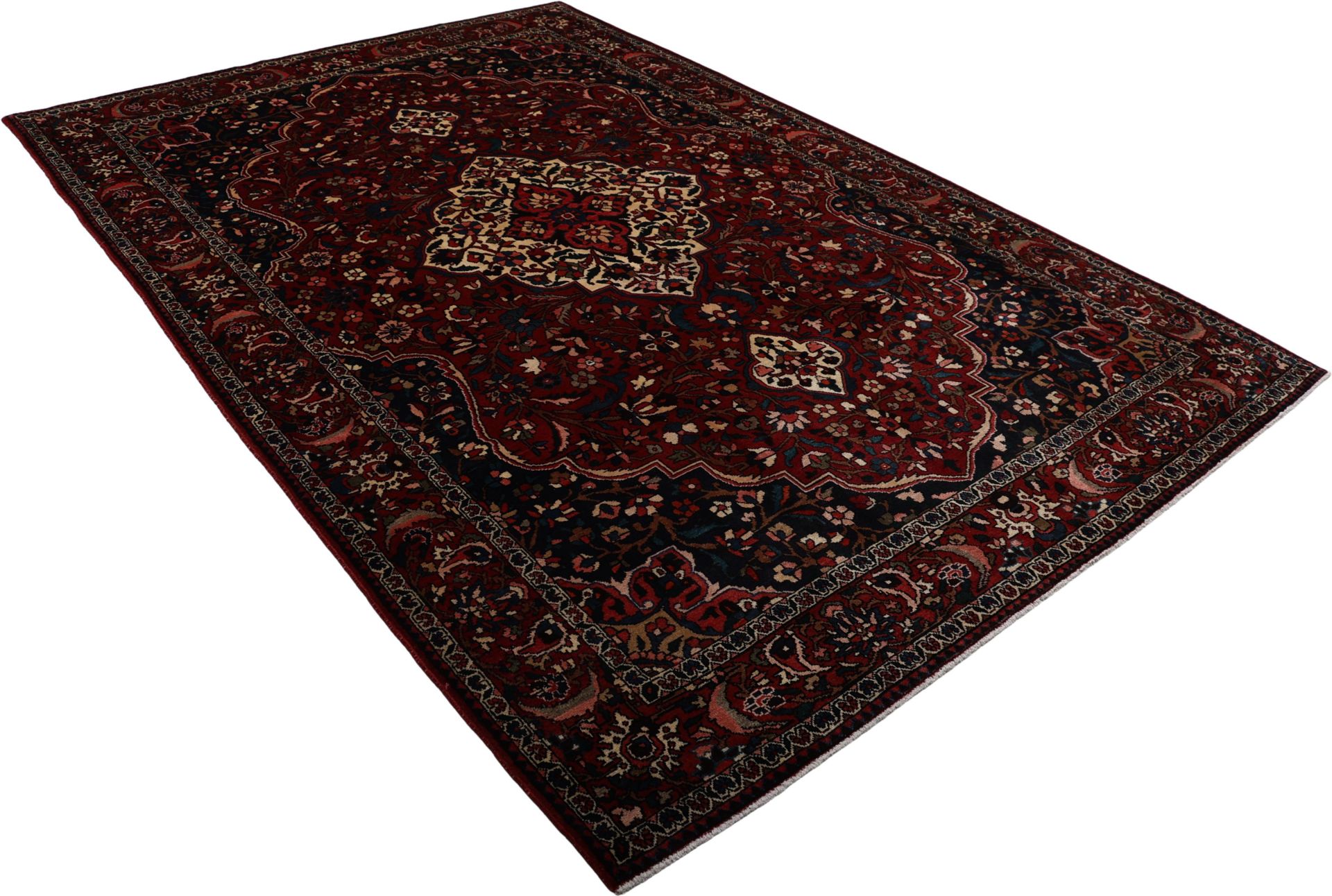 Bakhtiari Persian Rug — hand-knotted, 210 × 315 cm, Wool