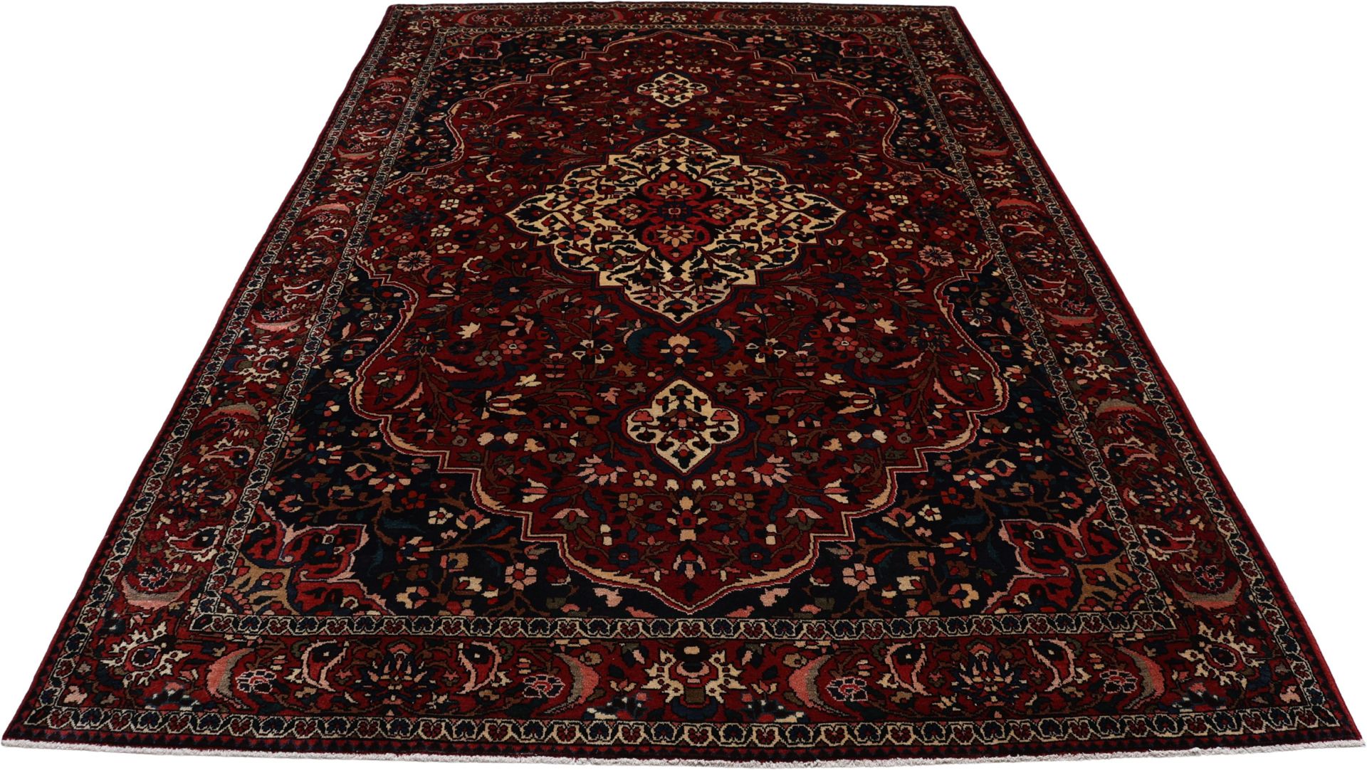 Bakhtiari Persian Rug — hand-knotted, 210 × 315 cm, Wool