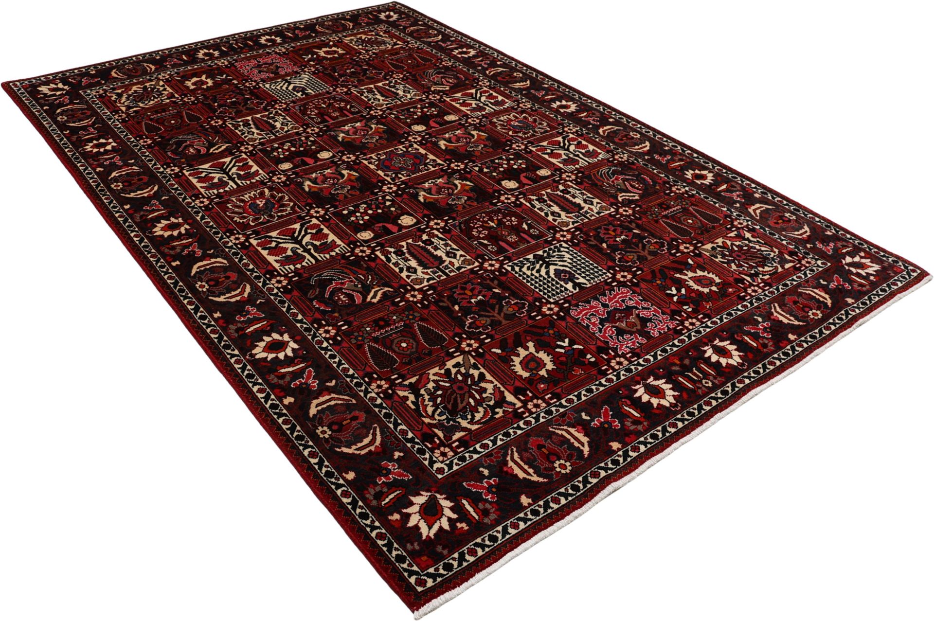Hand-Knotted Wool Bakhtiari Persian Rug, 205 × 300 cm