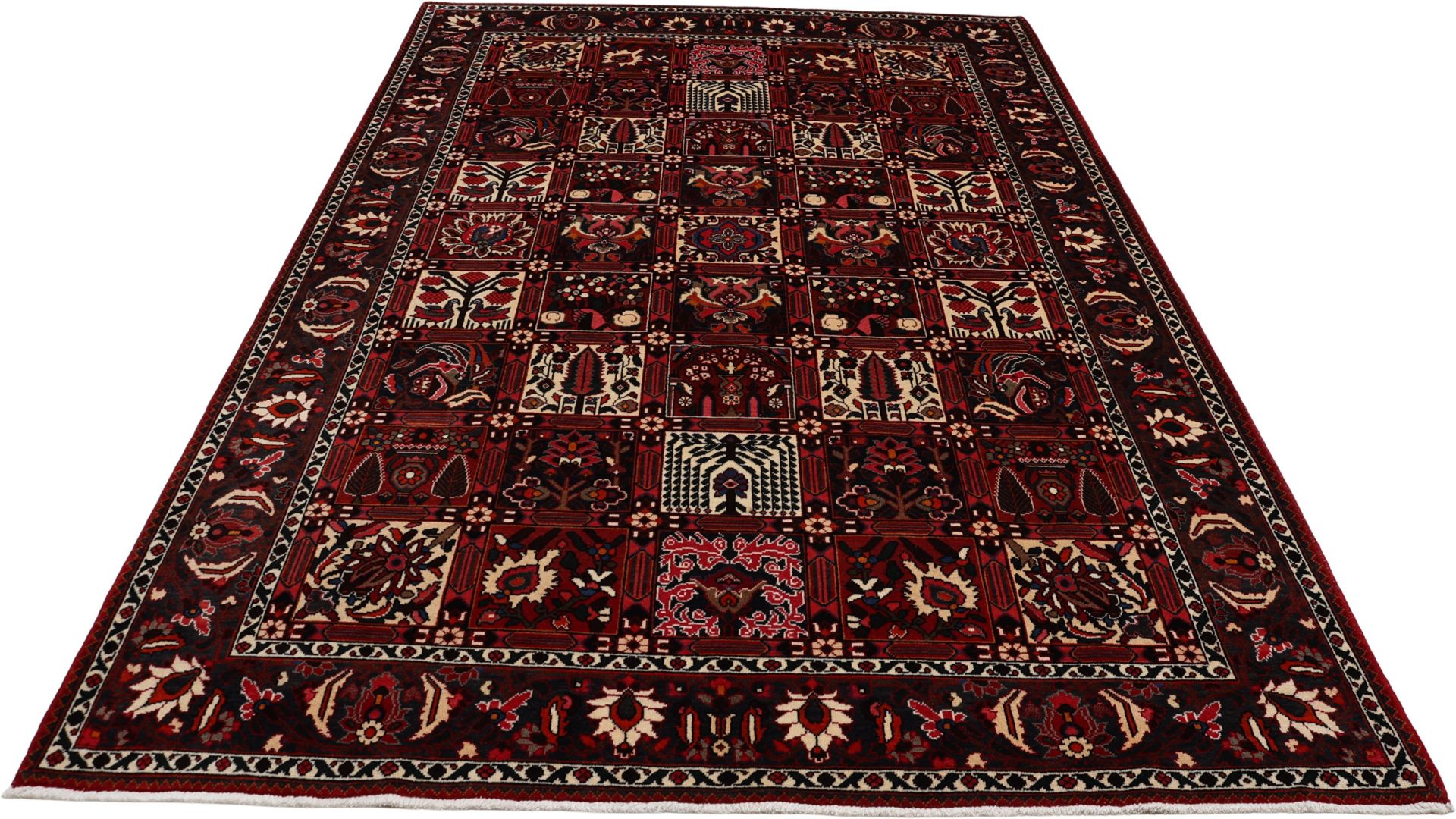 Hand-Knotted Wool Bakhtiari Persian Rug, 205 × 300 cm