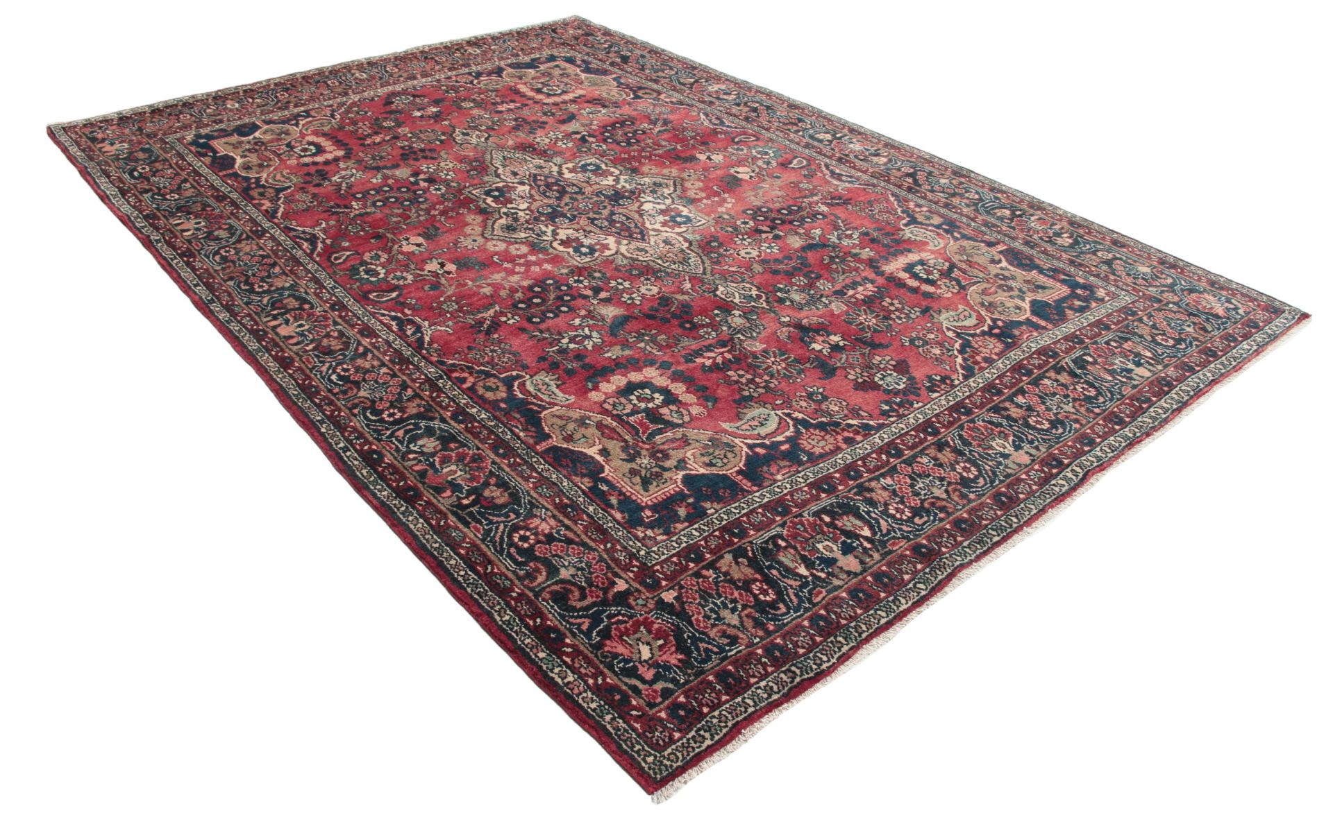 Hamadan Persian Rug — hand-knotted, 212 × 312 cm