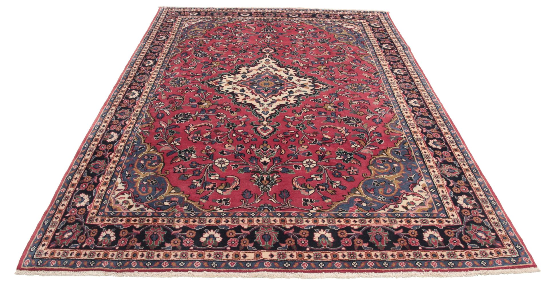 Hamadan Persian Rug — hand-knotted, 206 × 287 cm