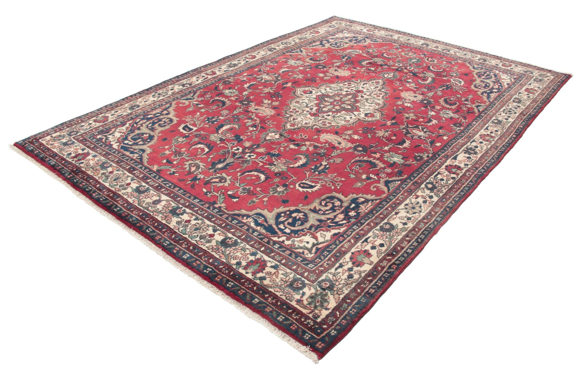 Hamadan Persian Rug — hand-knotted, 215 × 312 cm