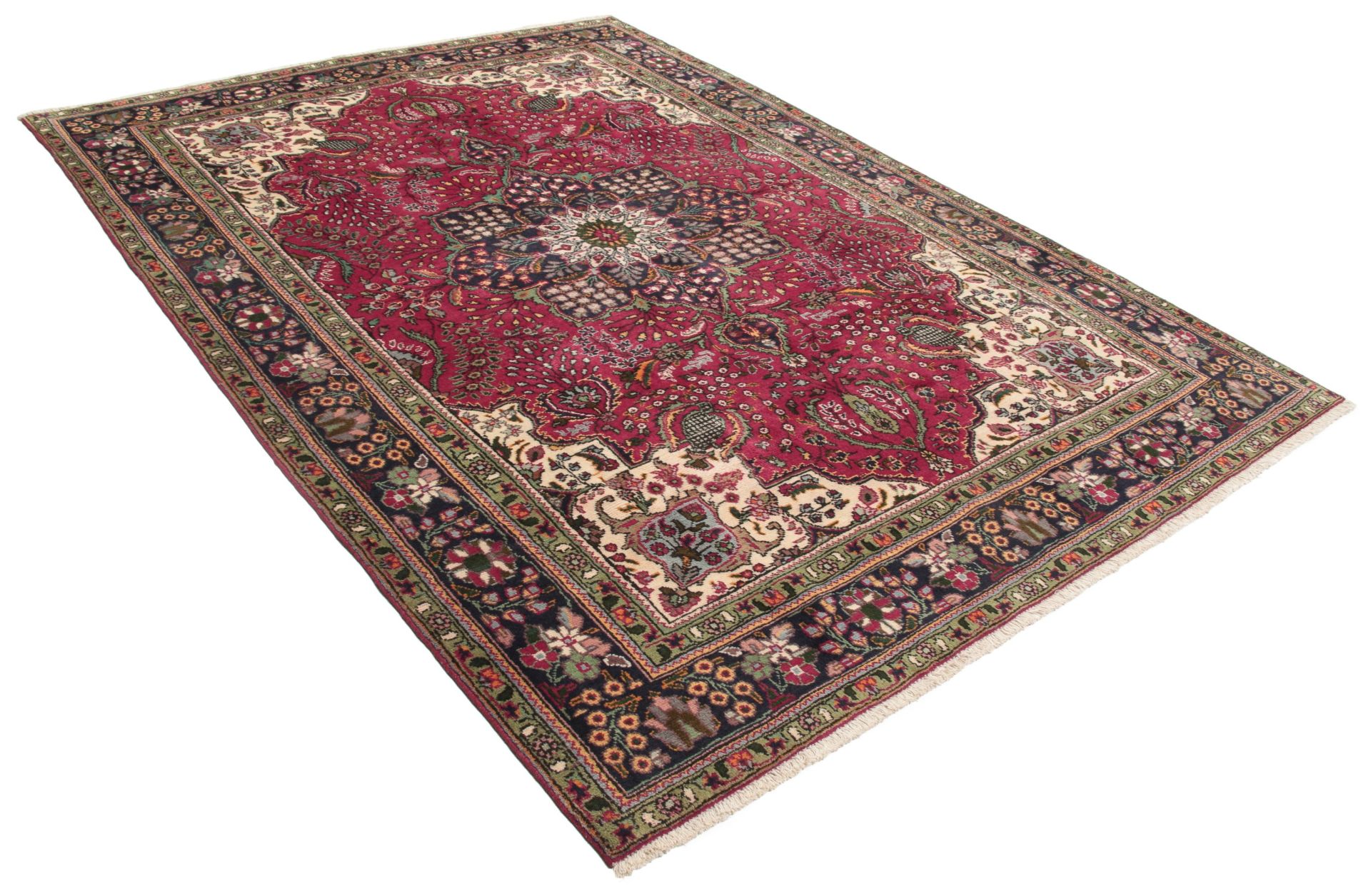 Tabriz Persian Rug 214 × 300 cm, hand-knotted
