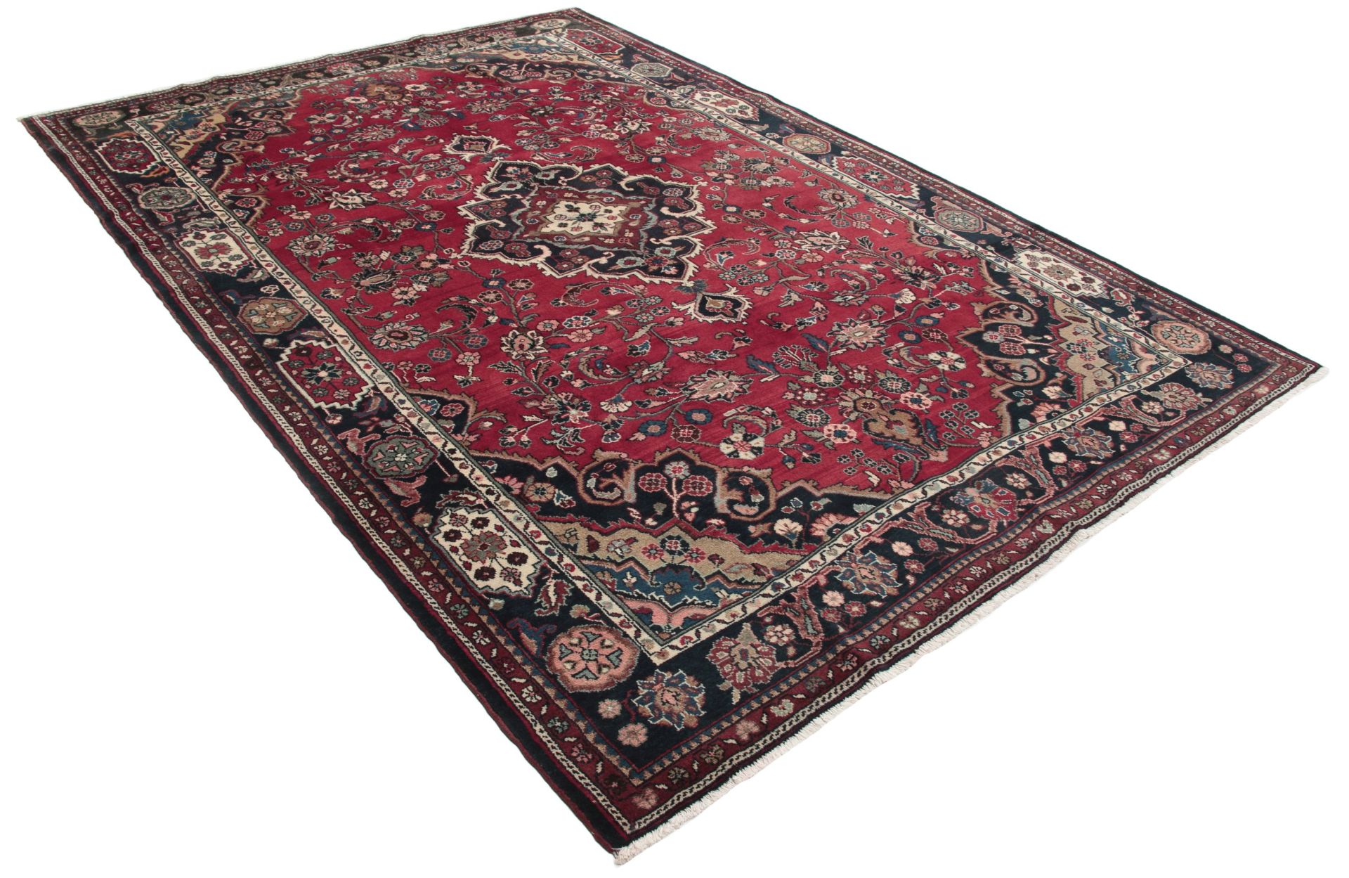 Hamadan Persian Rug — hand-knotted, 212 × 315 cm