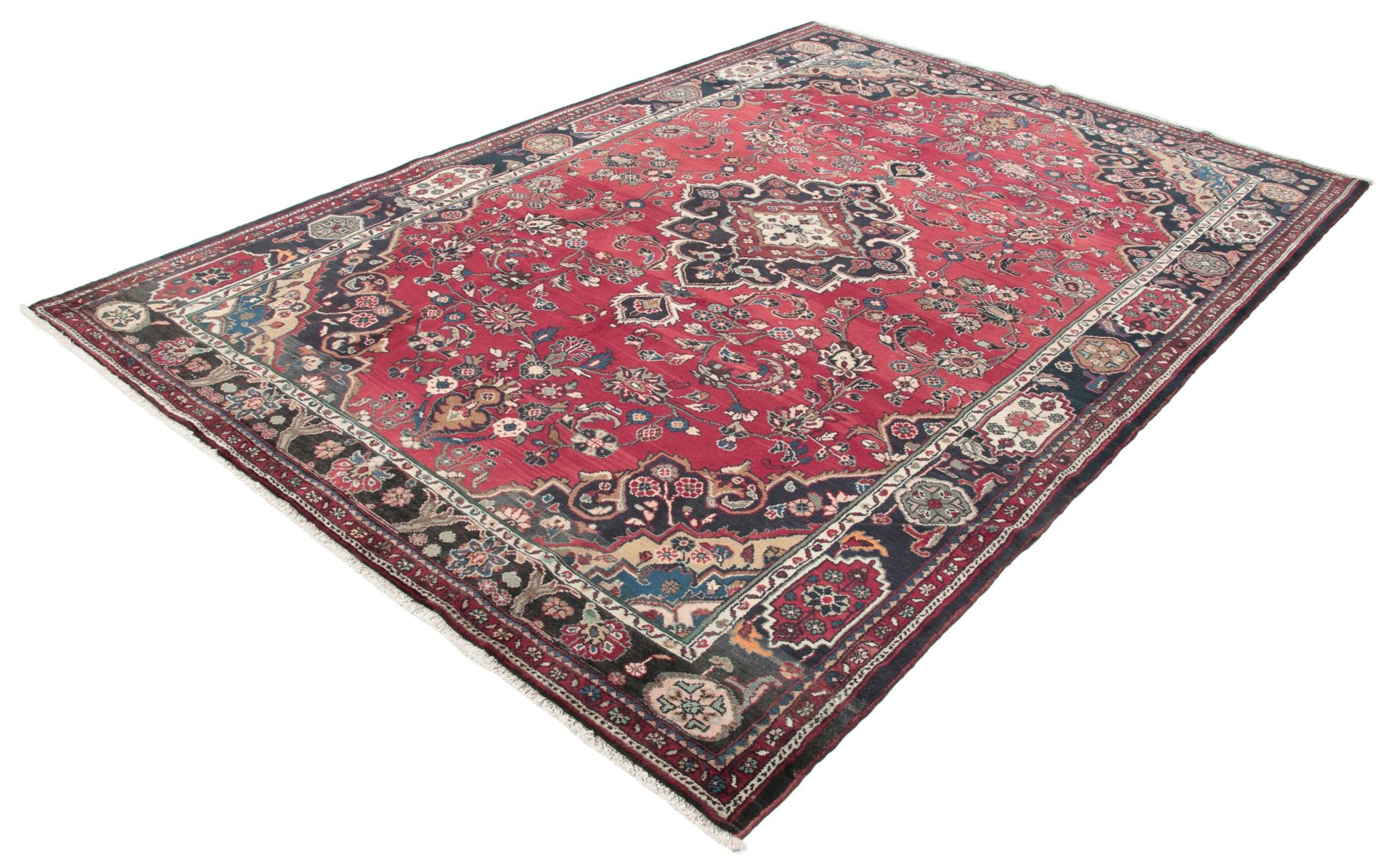 Hamadan Persian Rug — hand-knotted, 212 × 315 cm