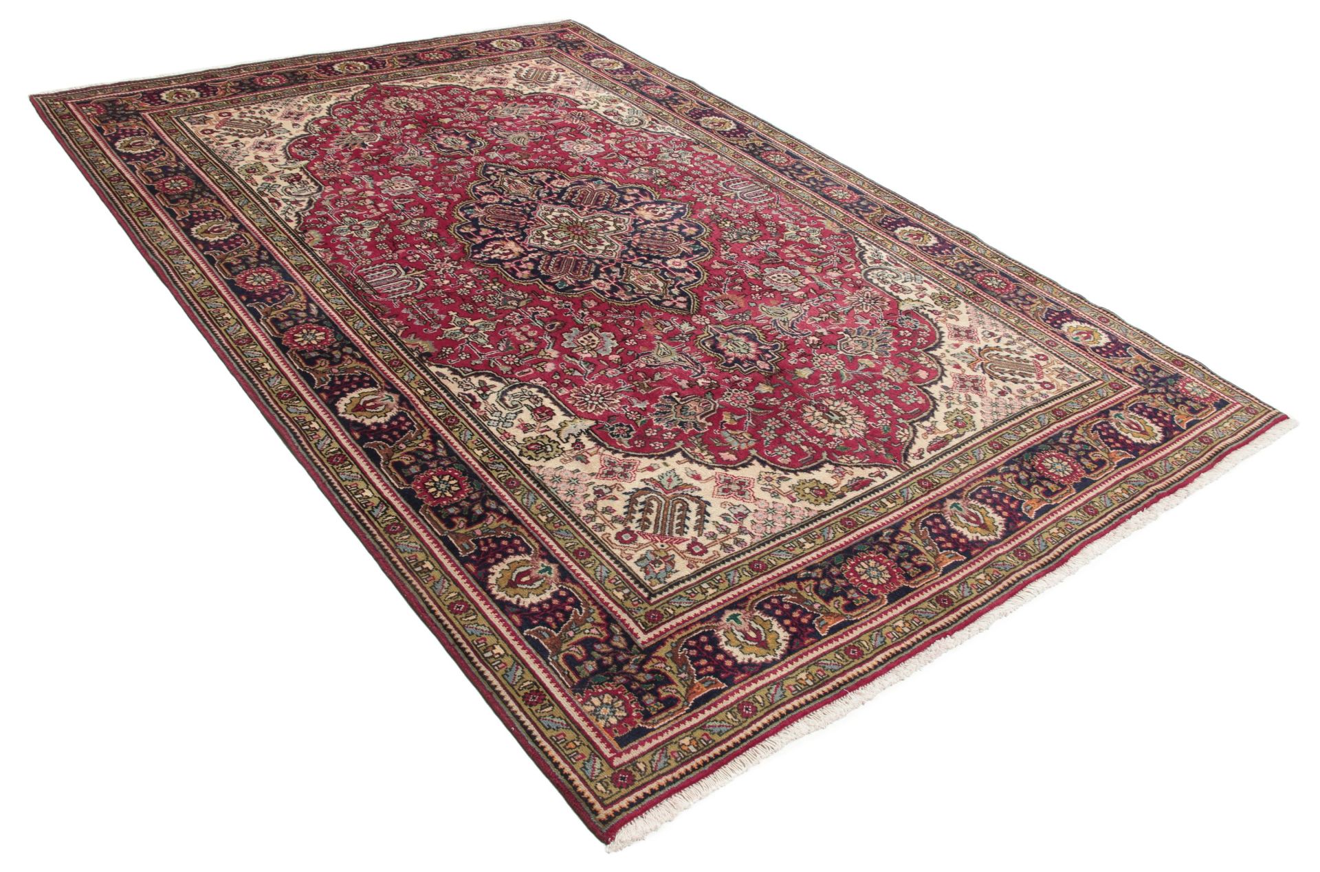 Tabriz Persian Rug — hand-knotted, 200 × 296 cm