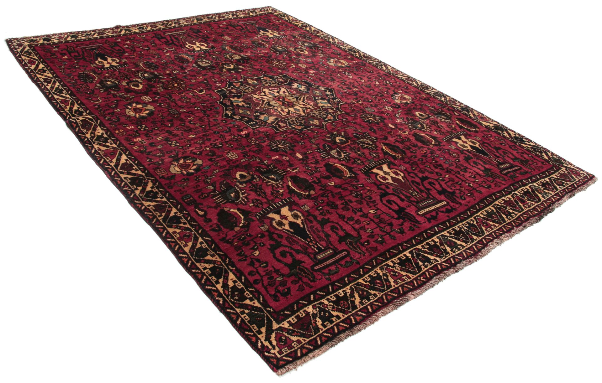 Qashqai Persian Rug 212 × 292 cm, Wool, hand-knotted