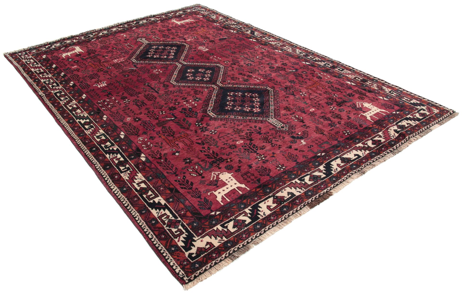 Qashqai Persian Rug 210 × 300 cm, Wool, hand-knotted