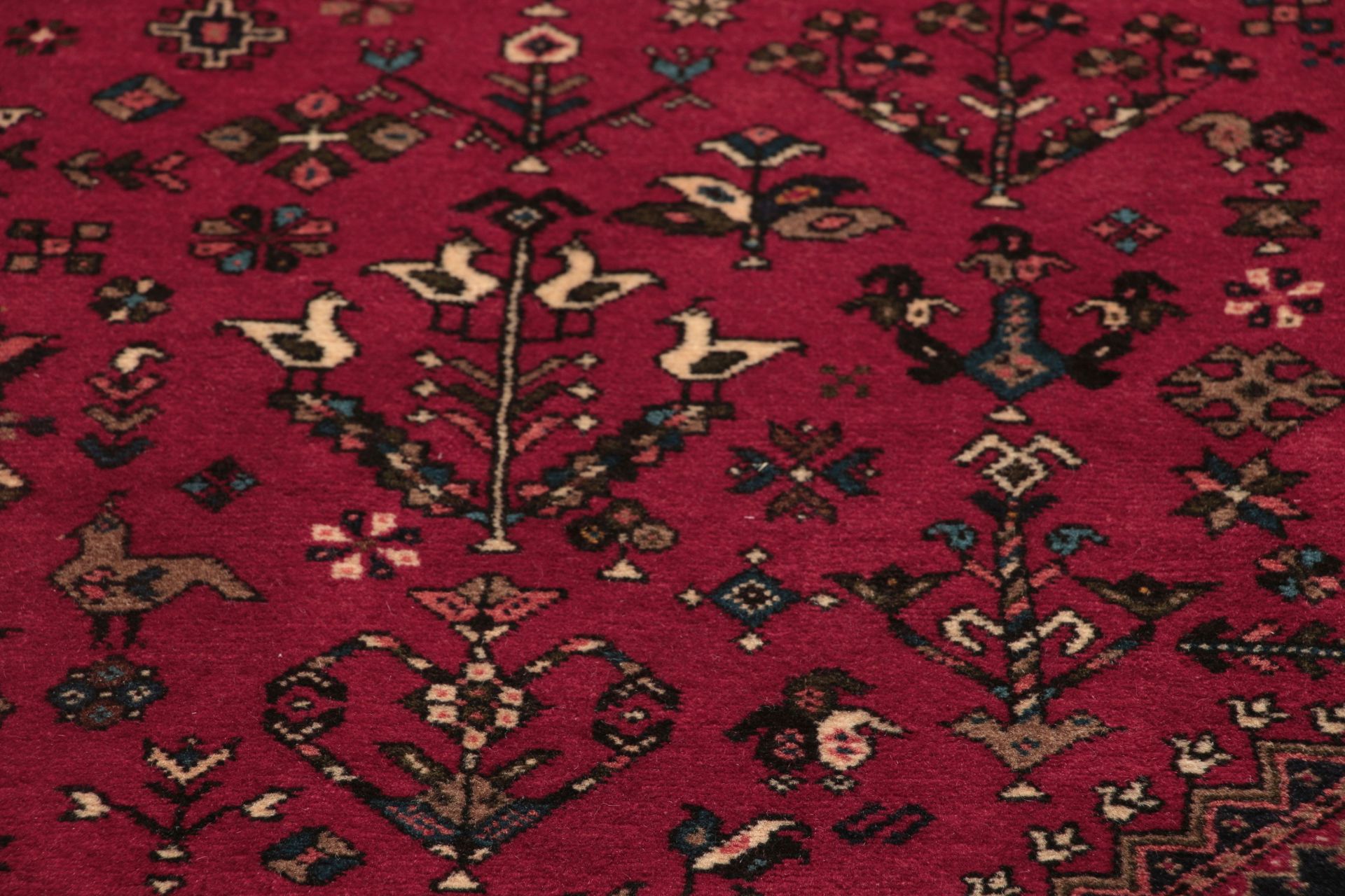 Hand-Knotted Wool Persian Rug, 202 × 297 cm