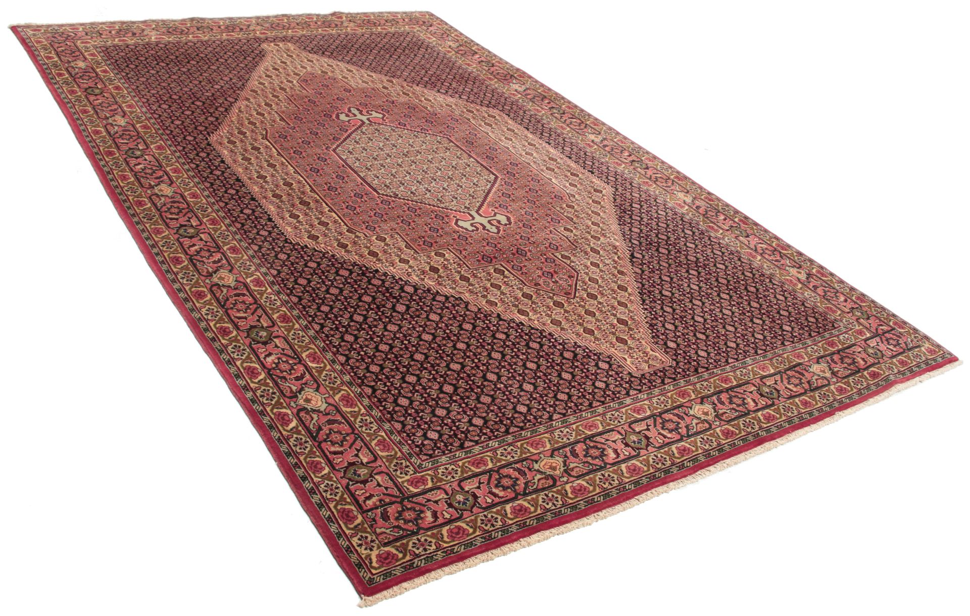 Hand-Knotted Wool Persian Rug, 200 × 310 cm