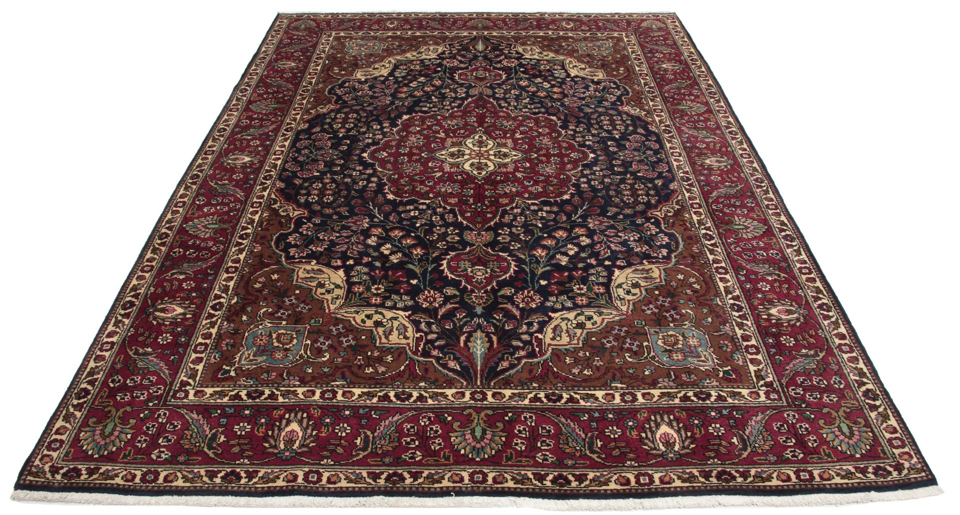 Tabriz Persian Rug — hand-knotted, 198 × 292 cm