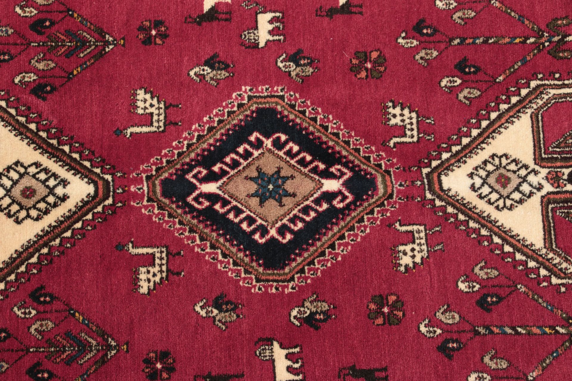 Hand-Knotted Wool Persian Rug, 205 × 295 cm