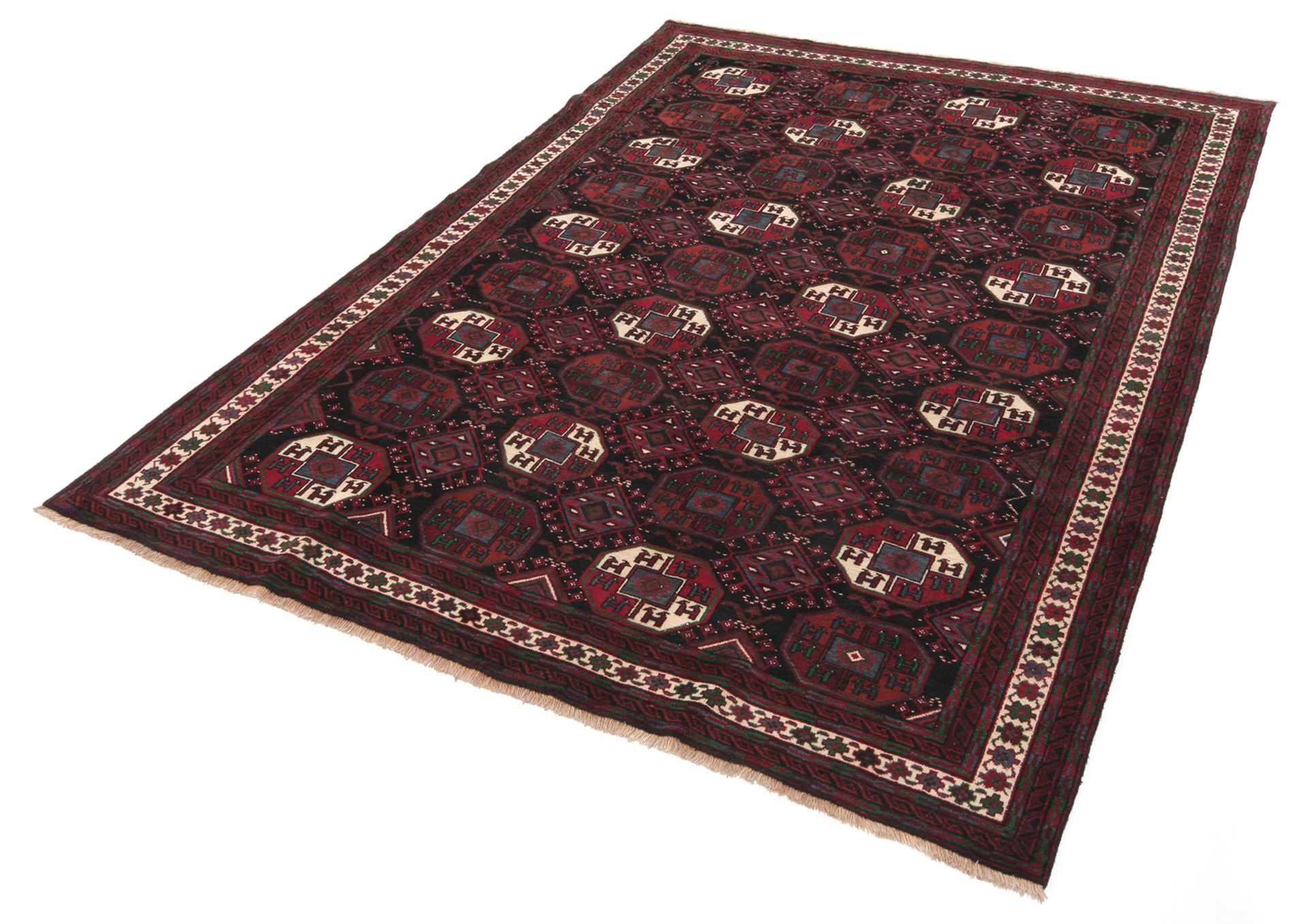 Hand-Knotted Wool Bijar Persian Rug, 200 × 288 cm
