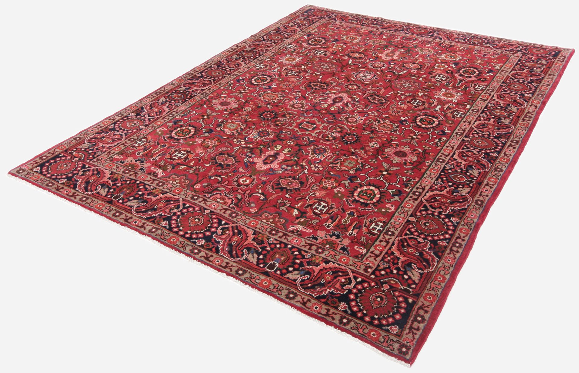 Isfahan Persian Rug 220 × 295 cm, Wool, hand-knotted