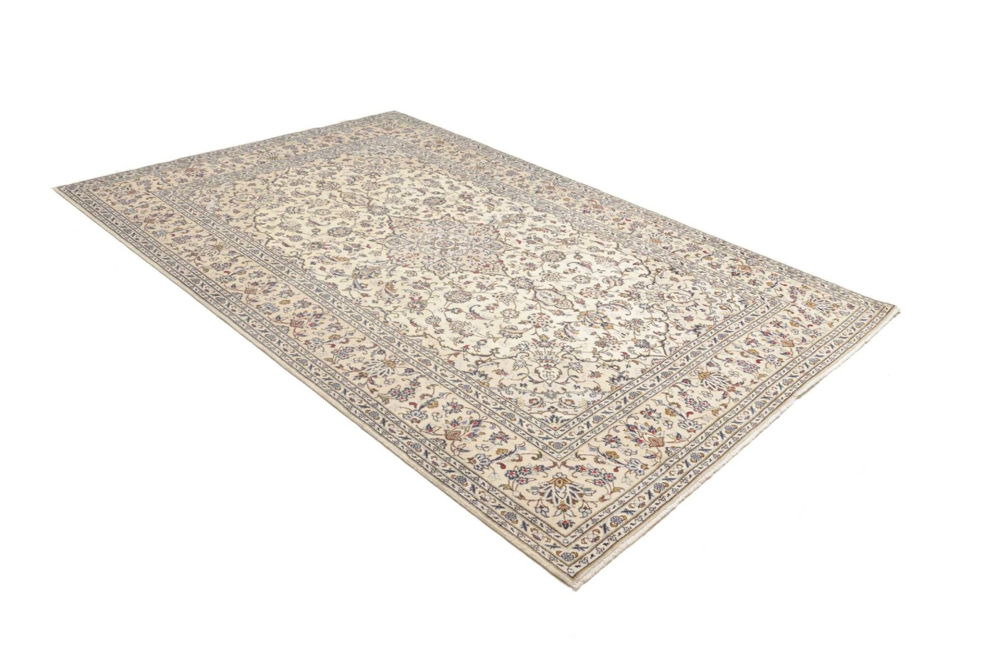 Kashan Persian Rug 195 × 299 cm, Wool, hand-knotted