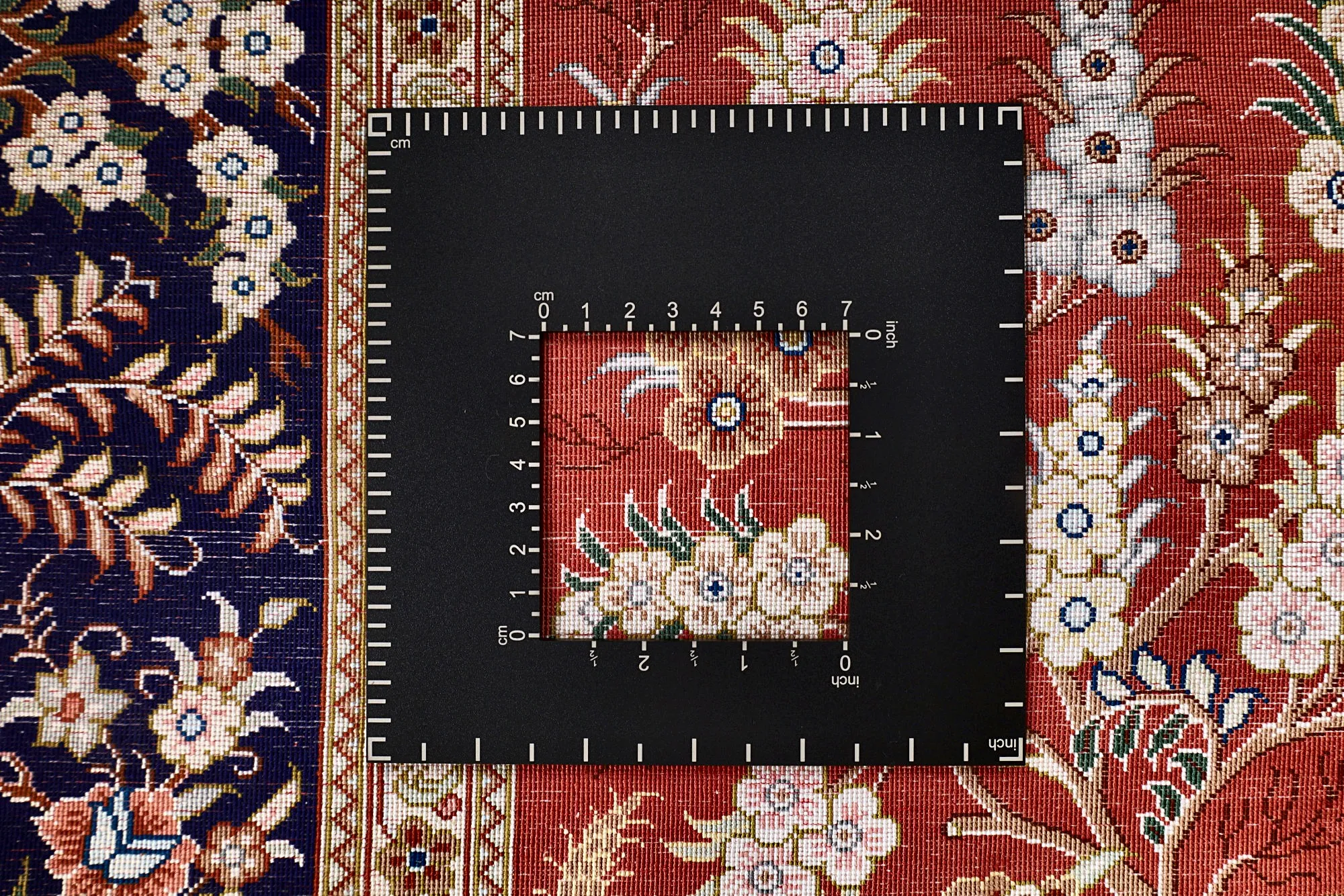 Hand-Knotted Silk Qom Persian Rug, 150 × 98 cm