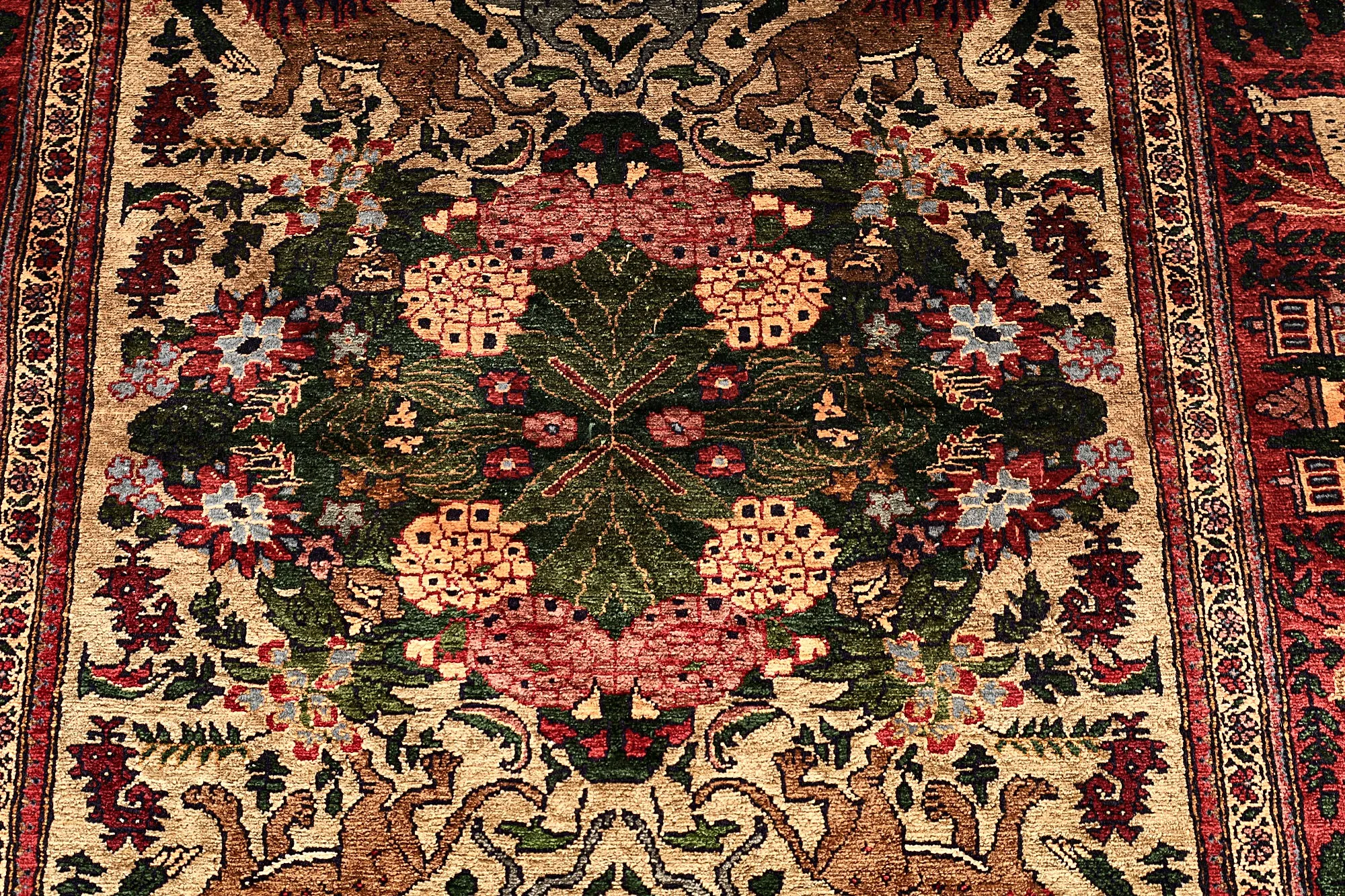 Hand-Knotted Silk Persian Rug, 153 × 94 cm