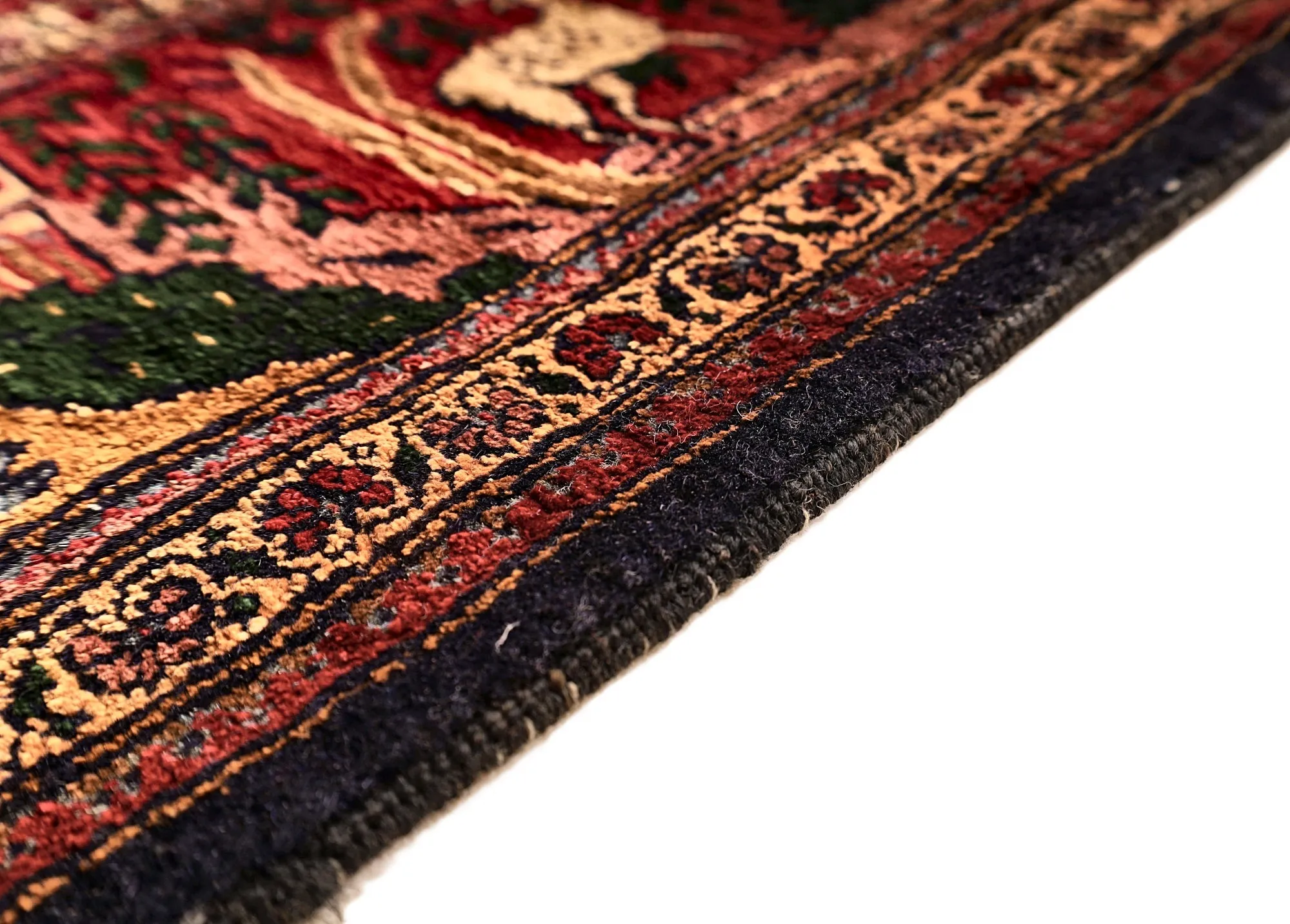 Hand-Knotted Silk Persian Rug, 153 × 94 cm